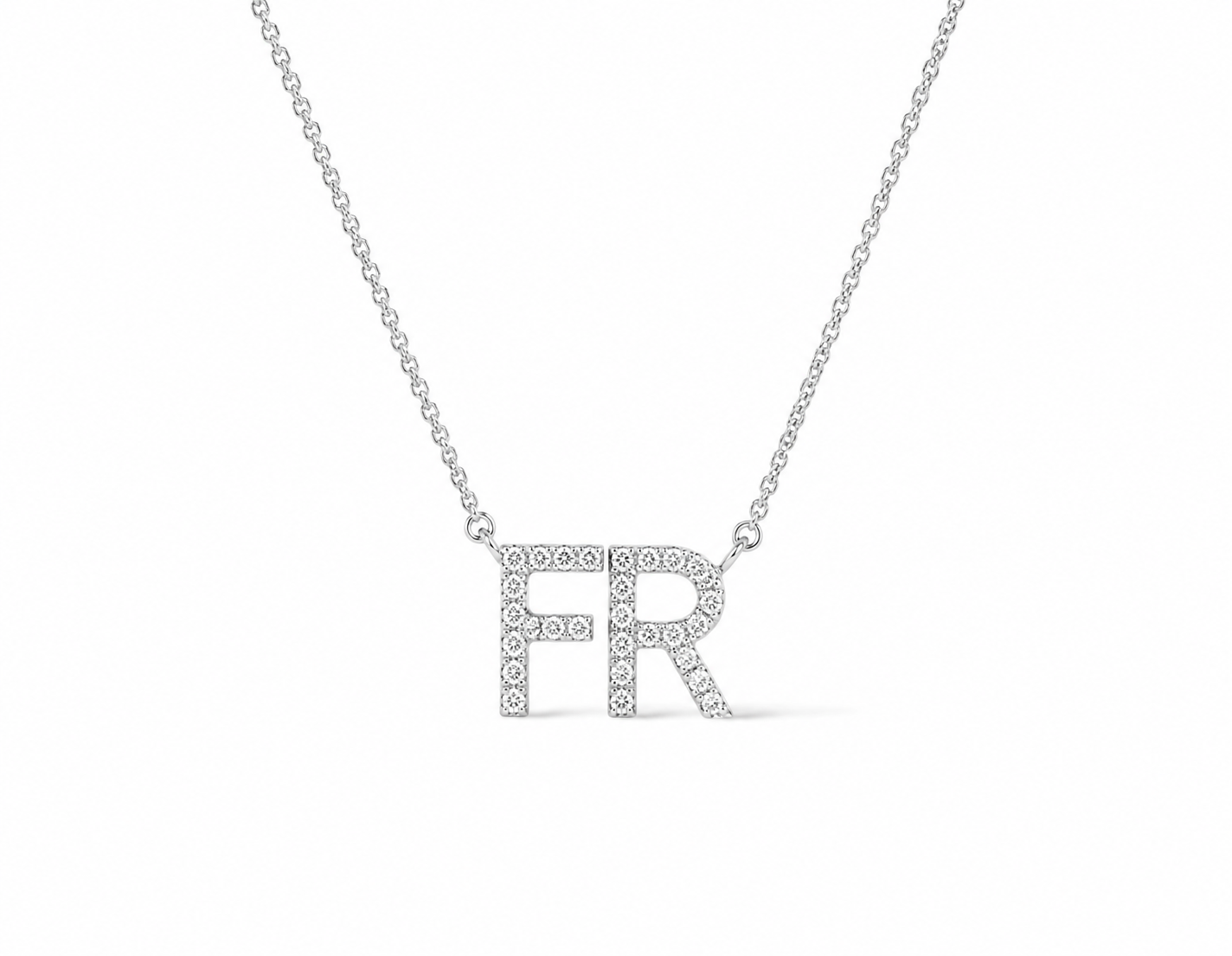 Collier initiales doubles