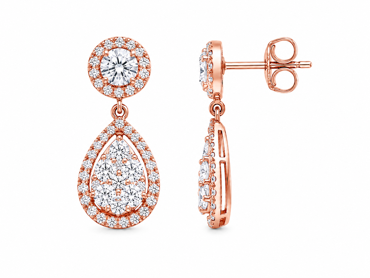 Diamond Teardrop Earrings