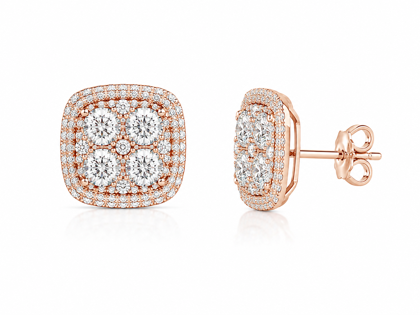 Diamond Cluster Studs