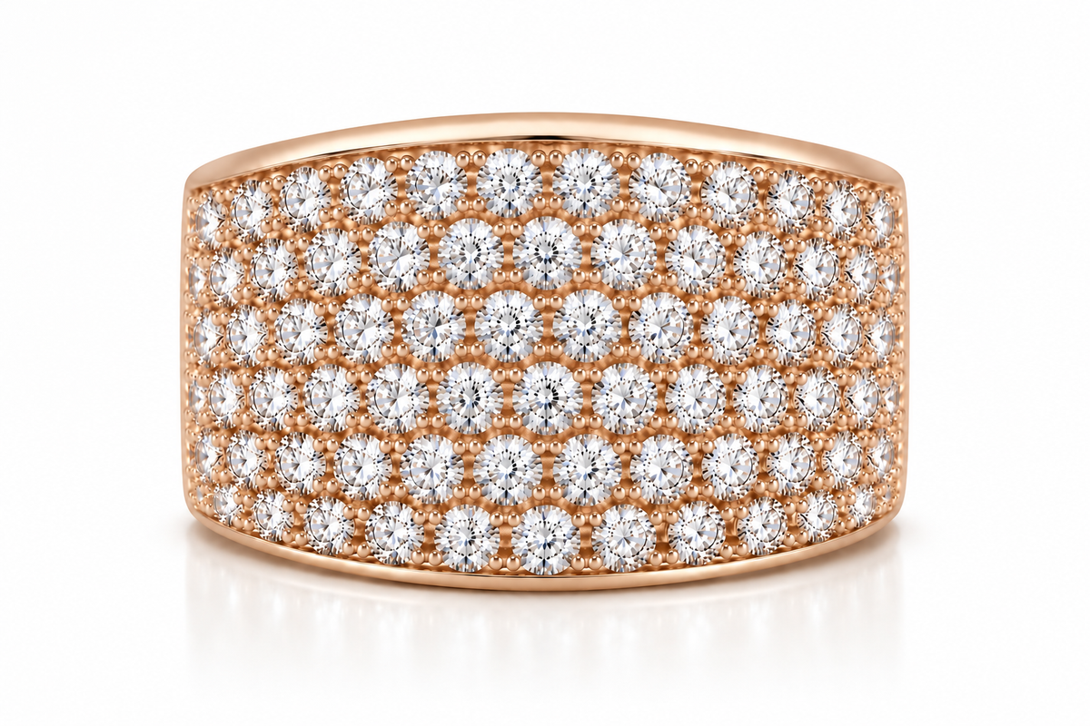 Classic Pavé Diamond Ring
