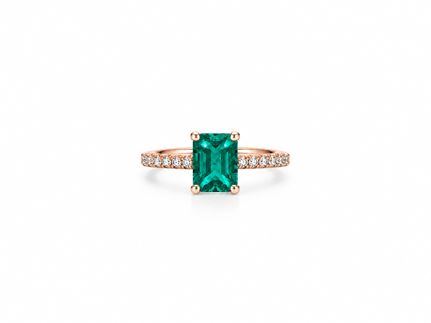 Emerald Solitaire Ring