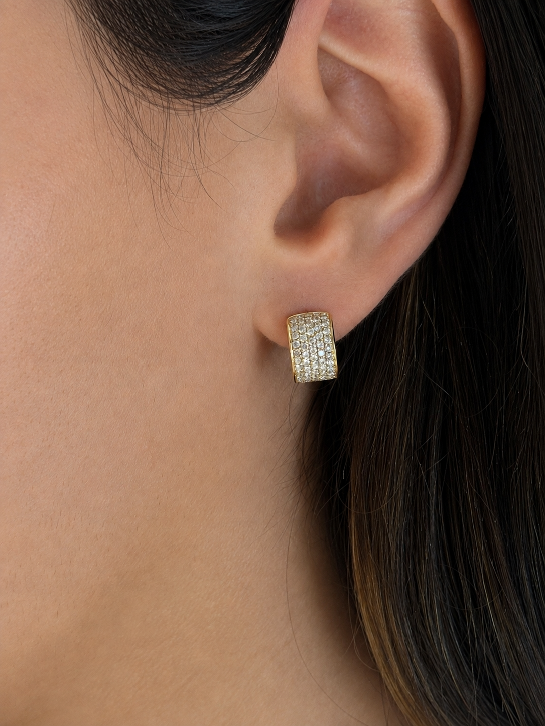 Diamond Pavé Hoops