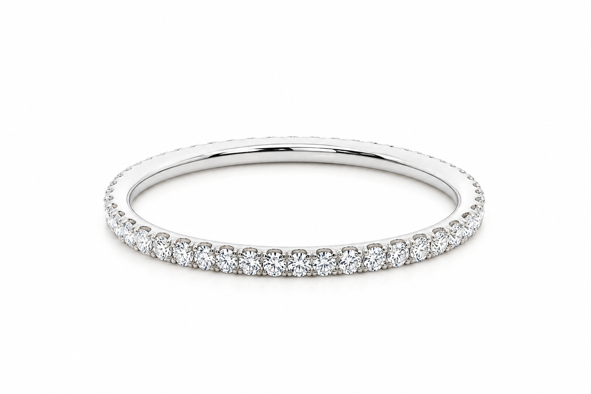 Soleil Full Eternity Diamond Ring - 18K Gold