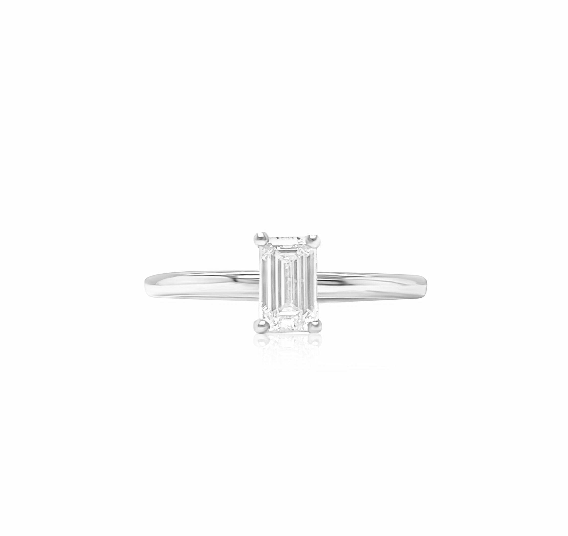 Emerald Solitaire Ring