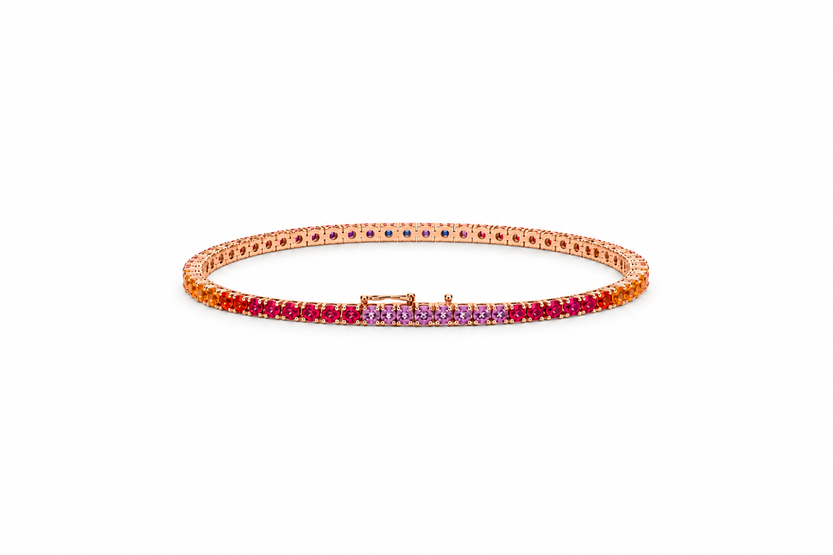 Sunset Sapphire Tennis Bracelet