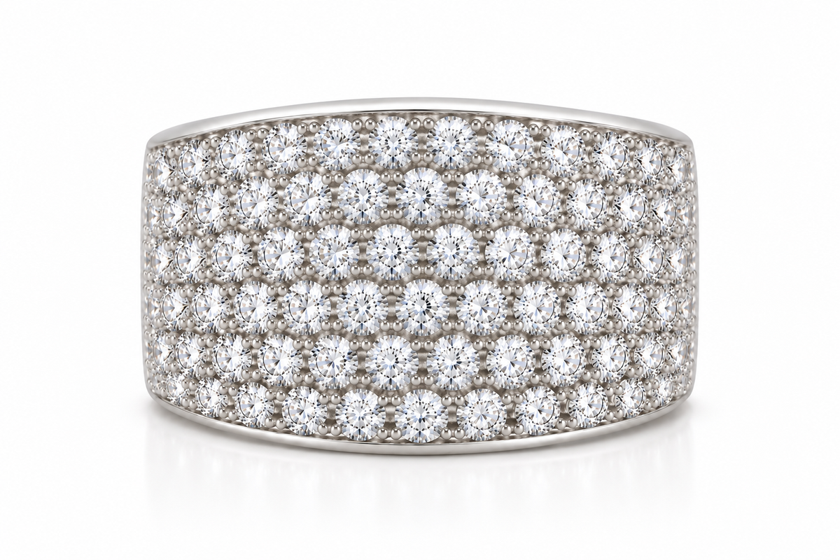 Classic Pavé Diamond Ring
