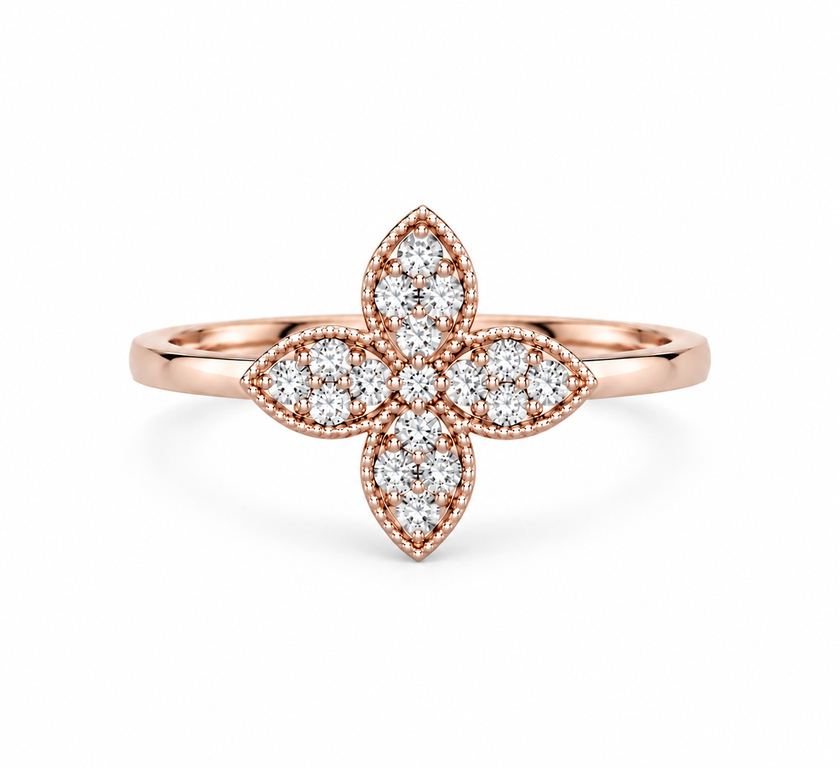 Floral Diamond Ring