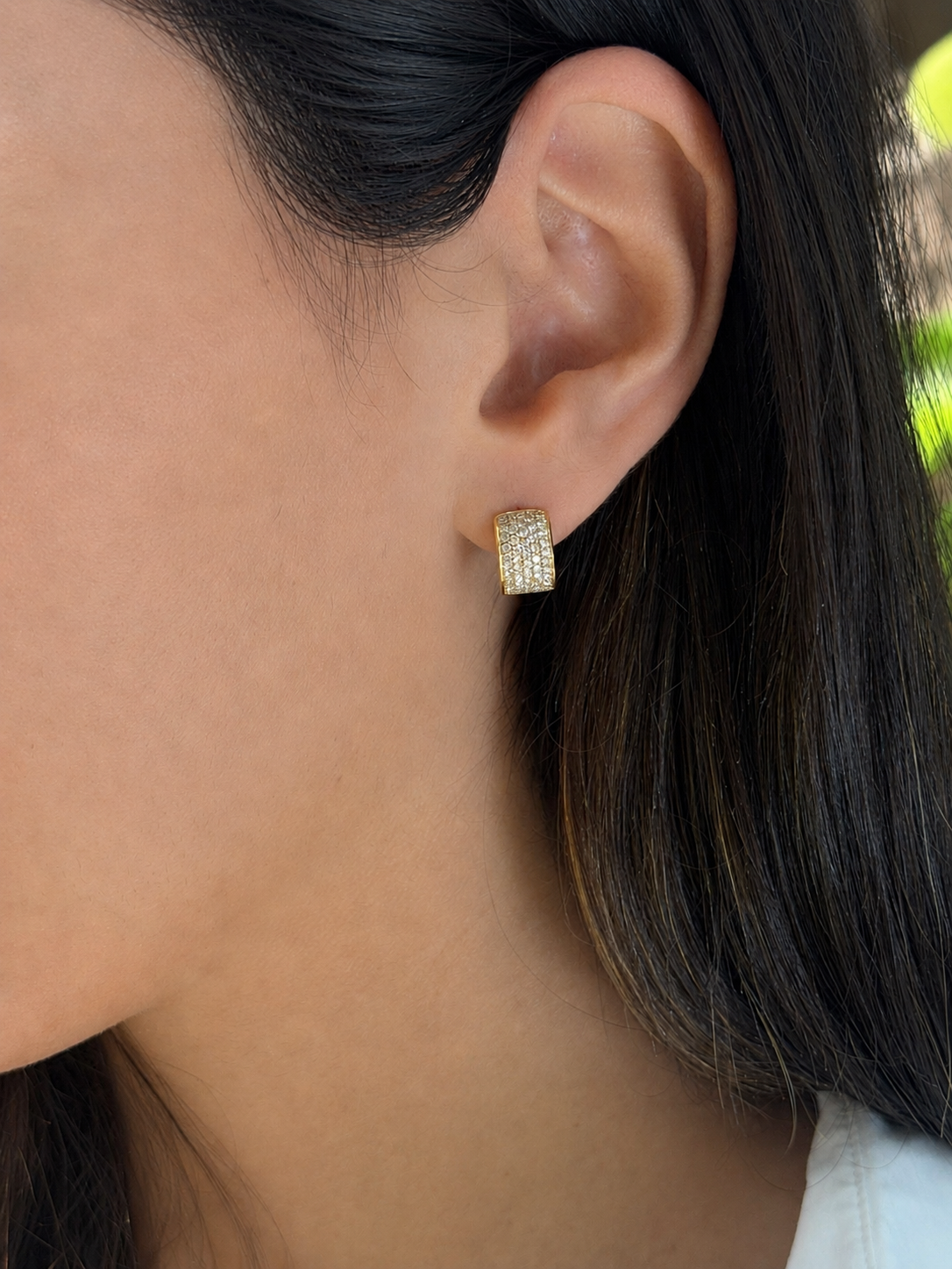 Diamond Pavé Hoops