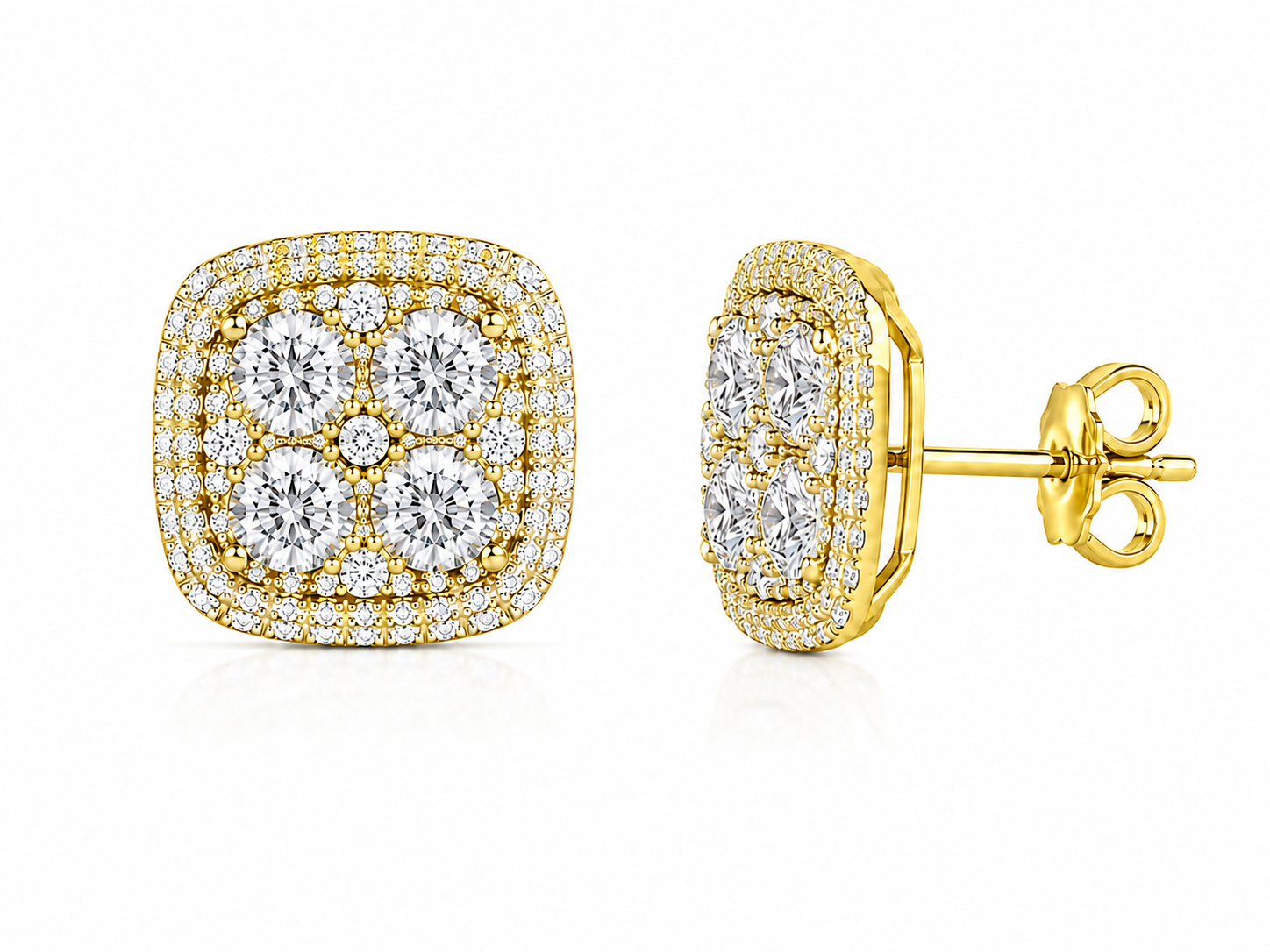 Diamond Cluster Studs