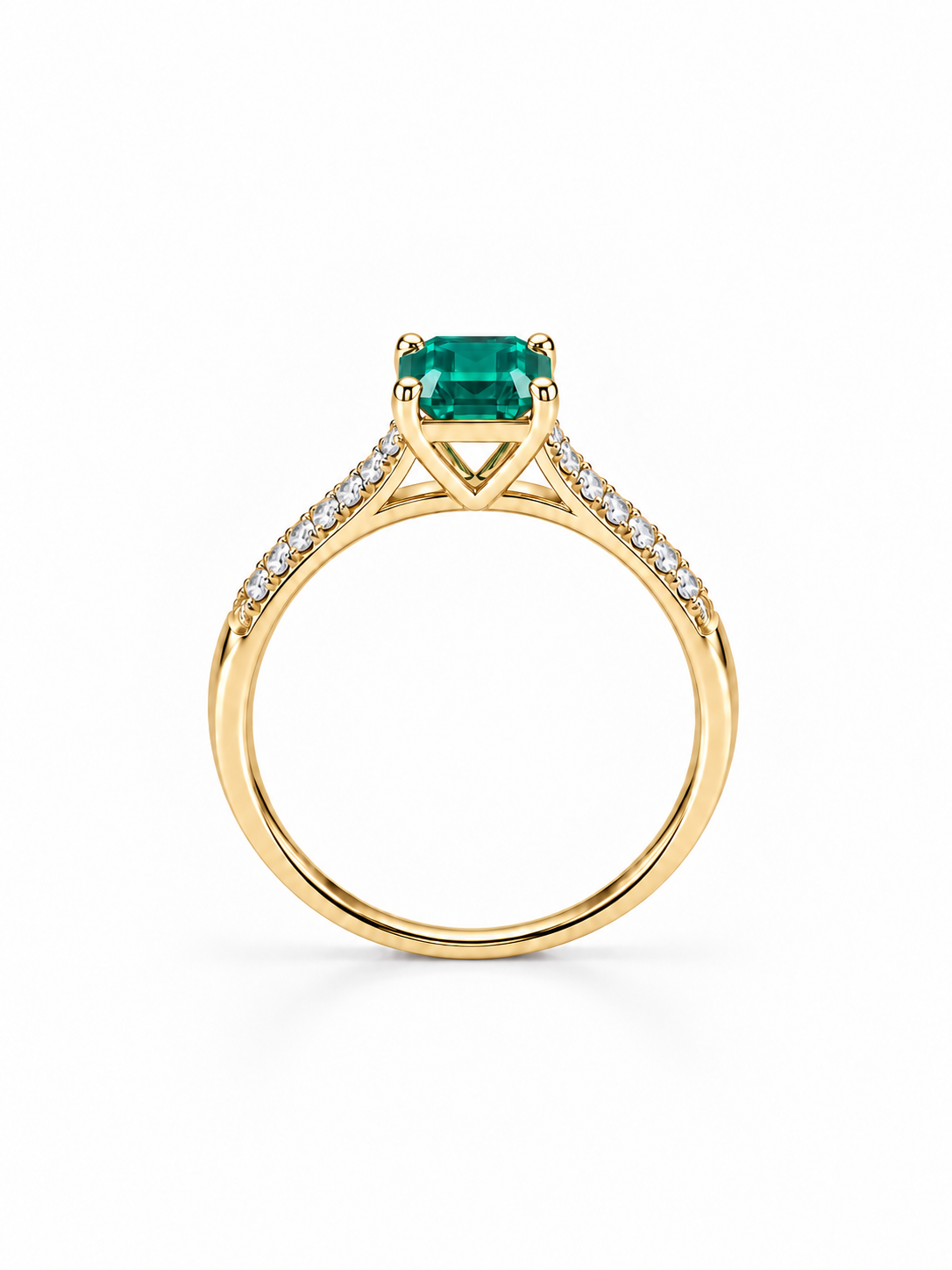 Emerald Solitaire Ring