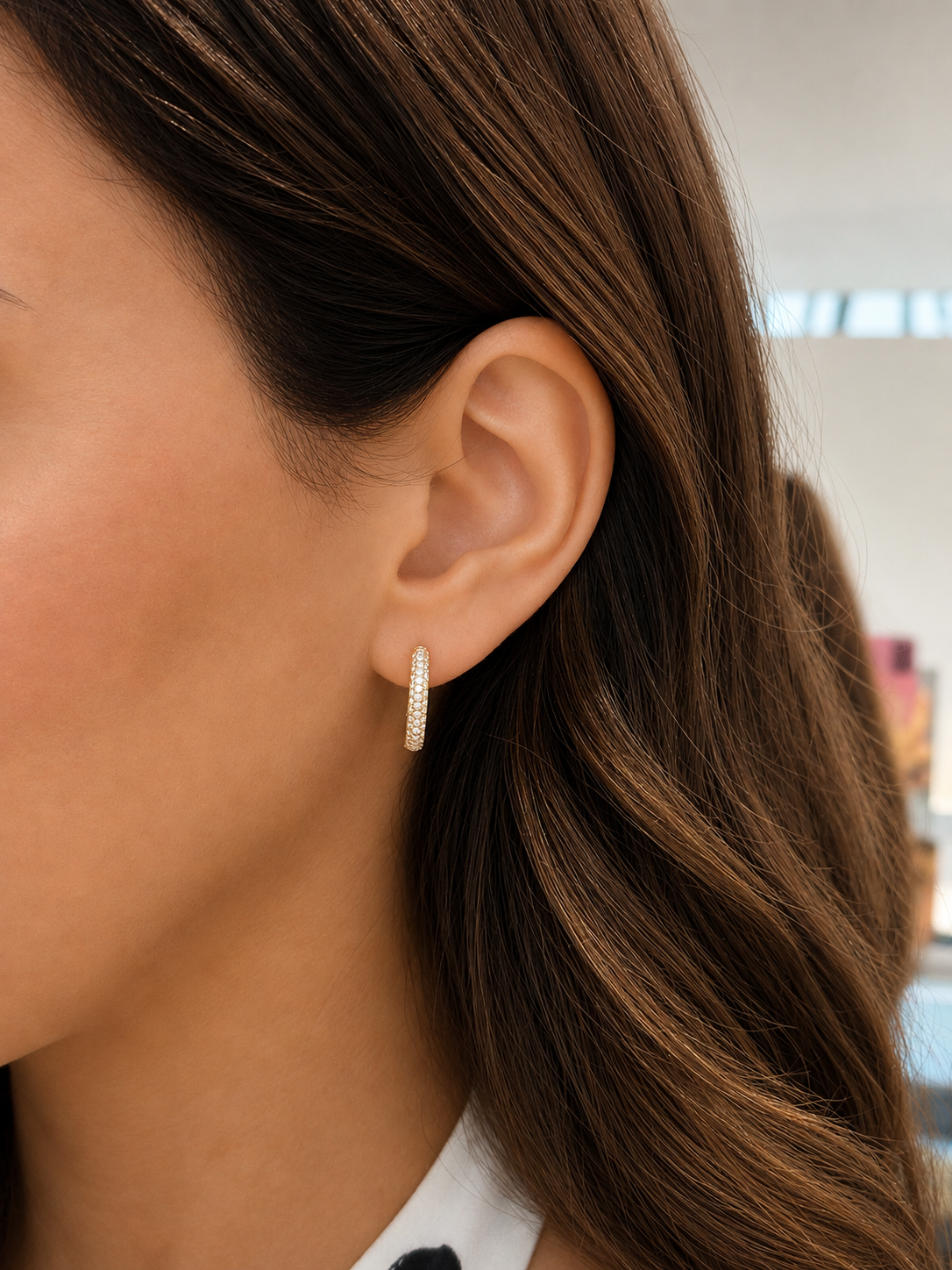 Golden étoile hoops