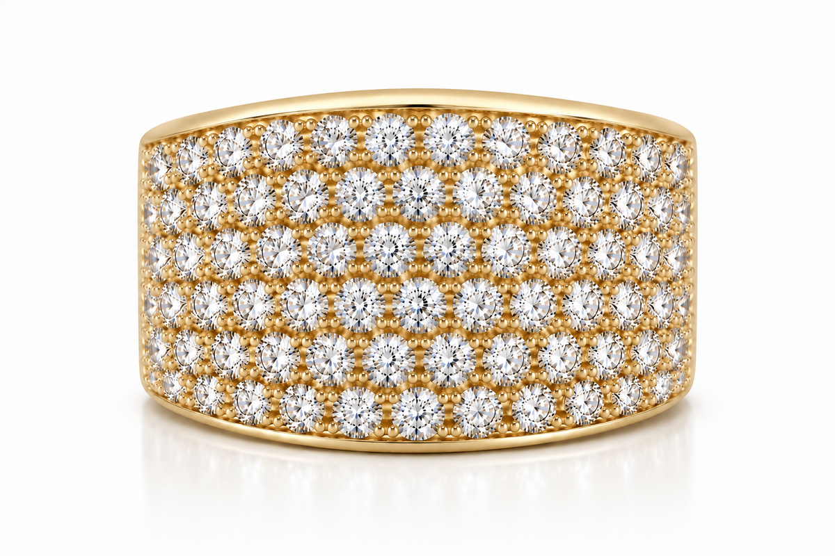 Classic Pavé Diamond Ring