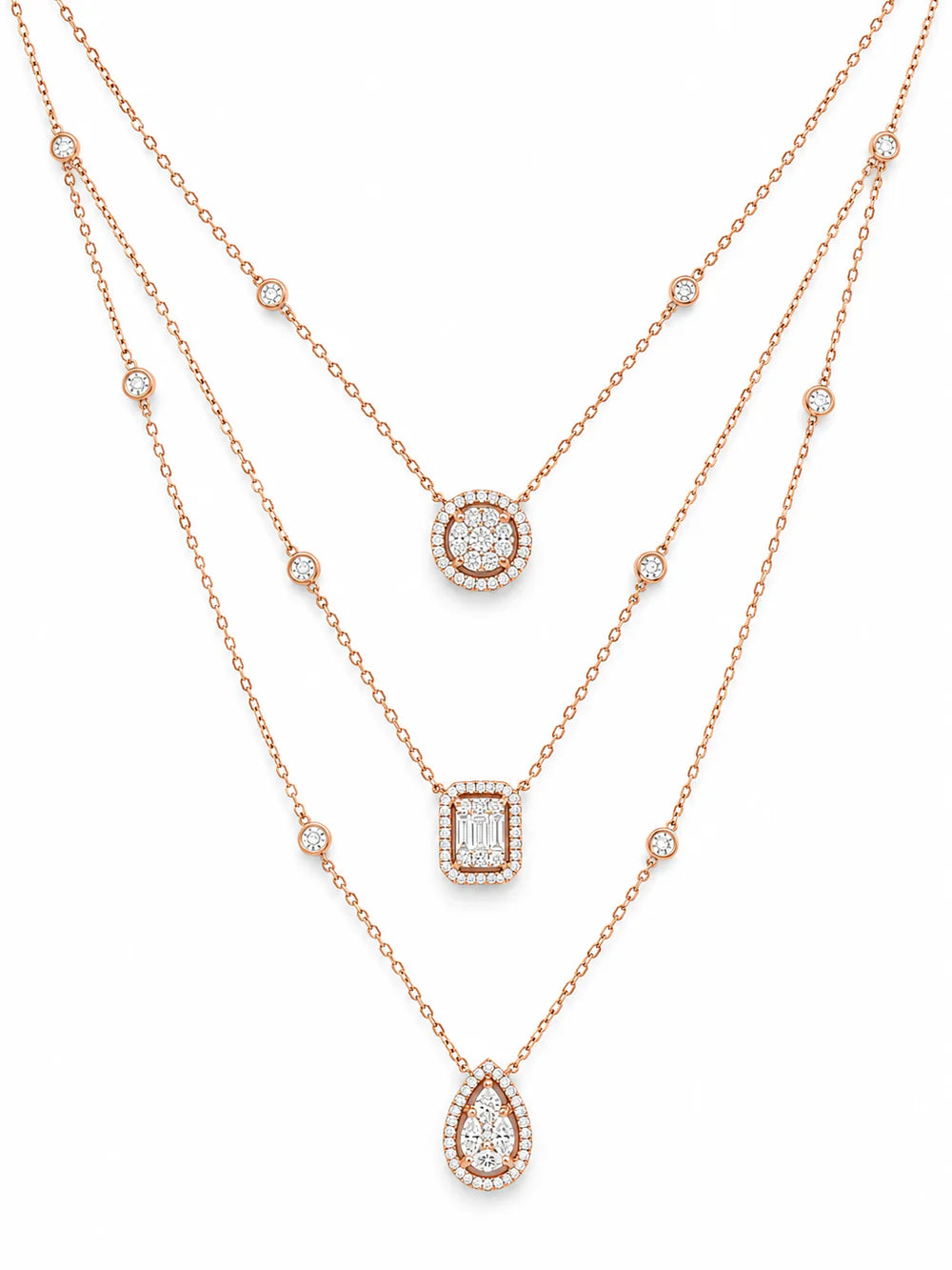 Fancy Trio Mix Necklace