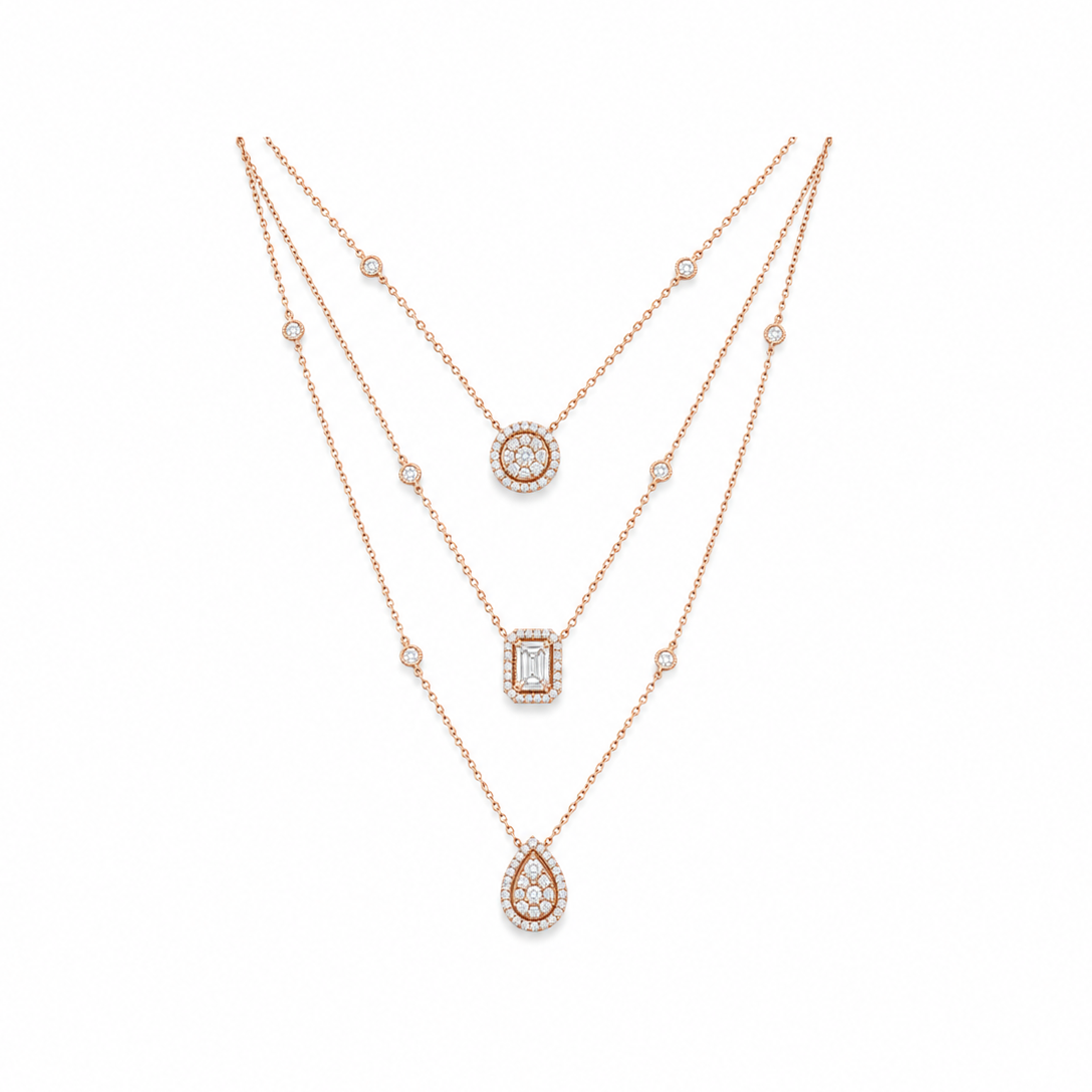 Fancy Trio Mix Necklace