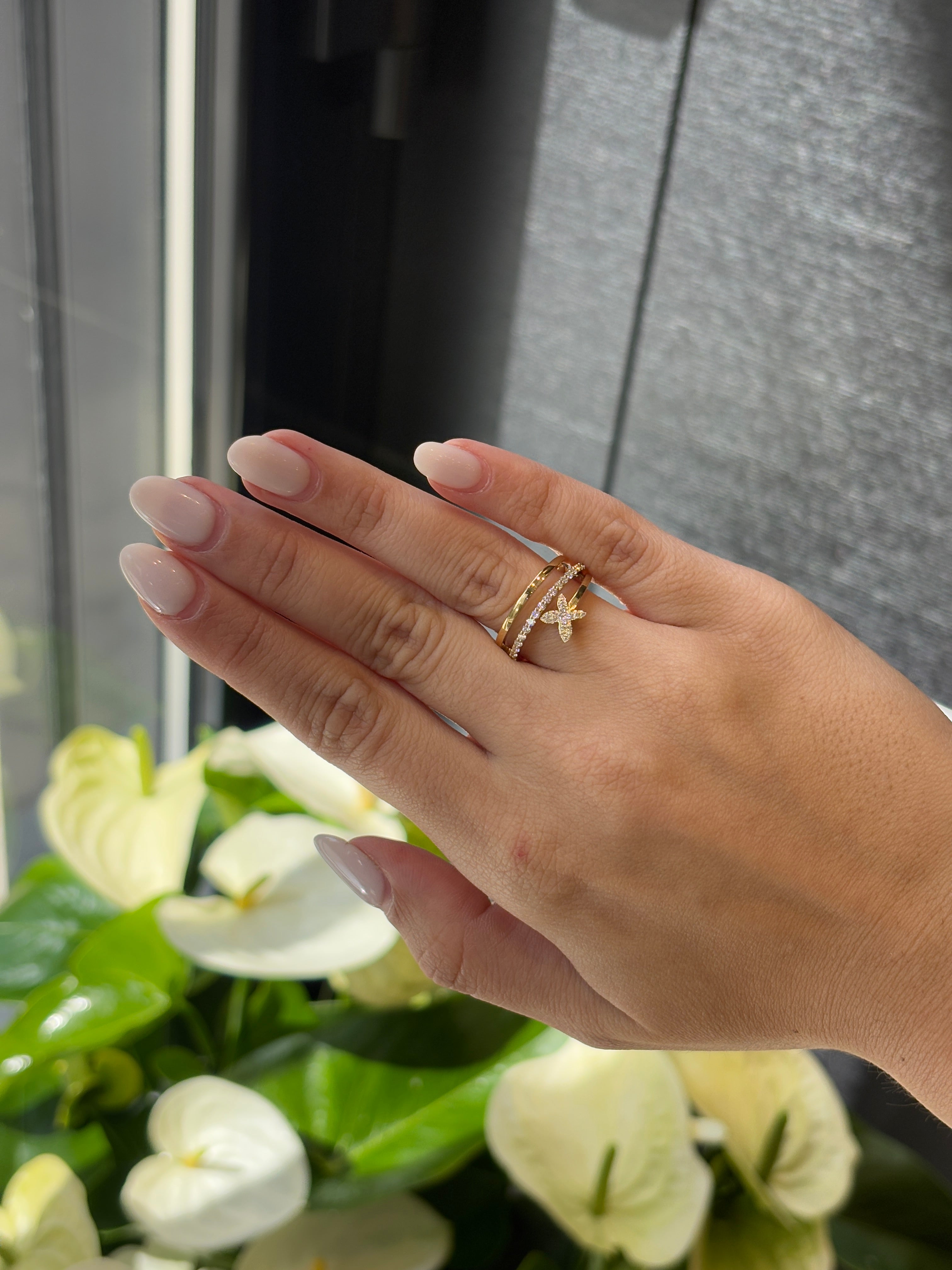 Lumière Butterfly Ring