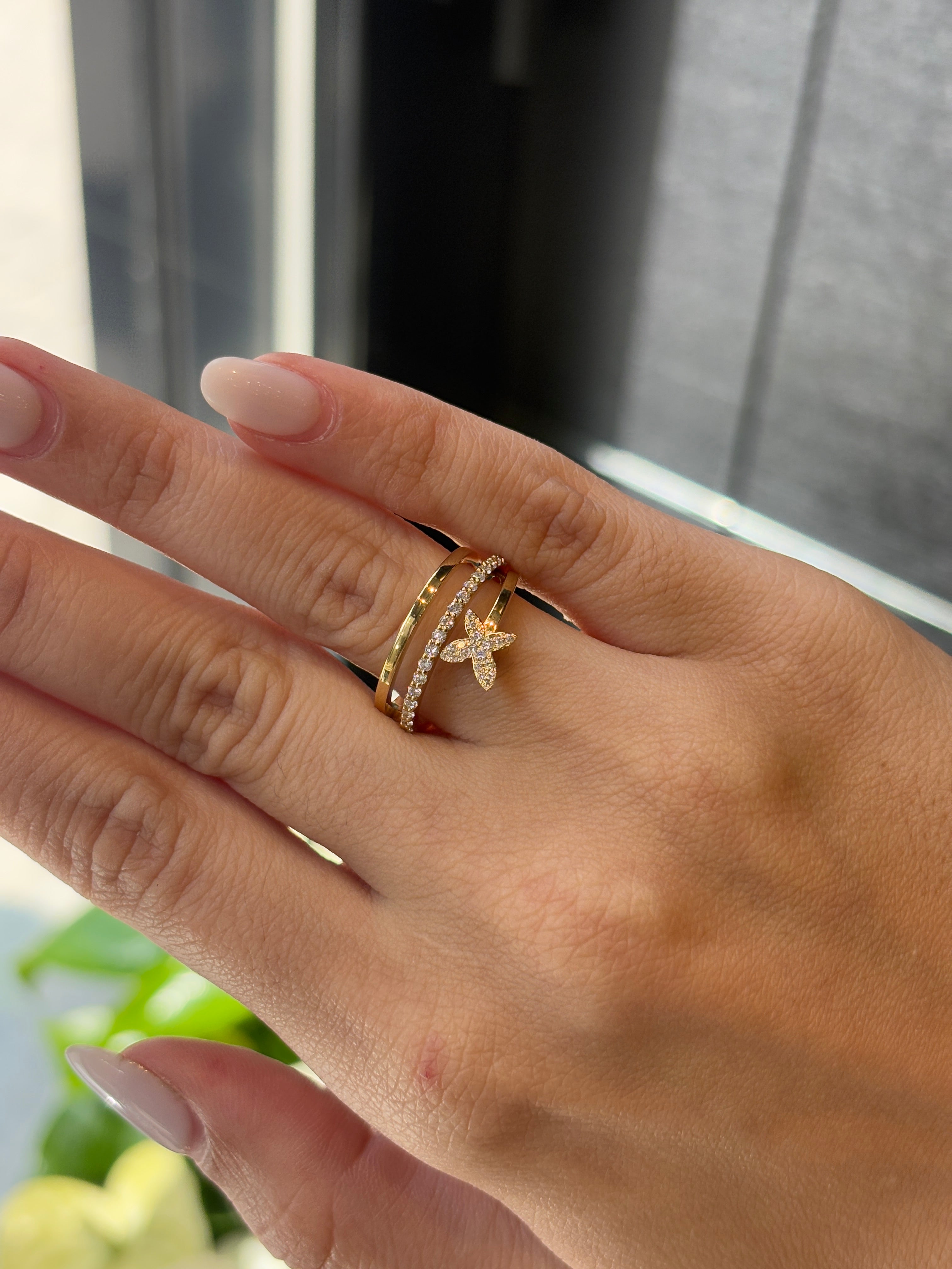 Lumière Butterfly Ring