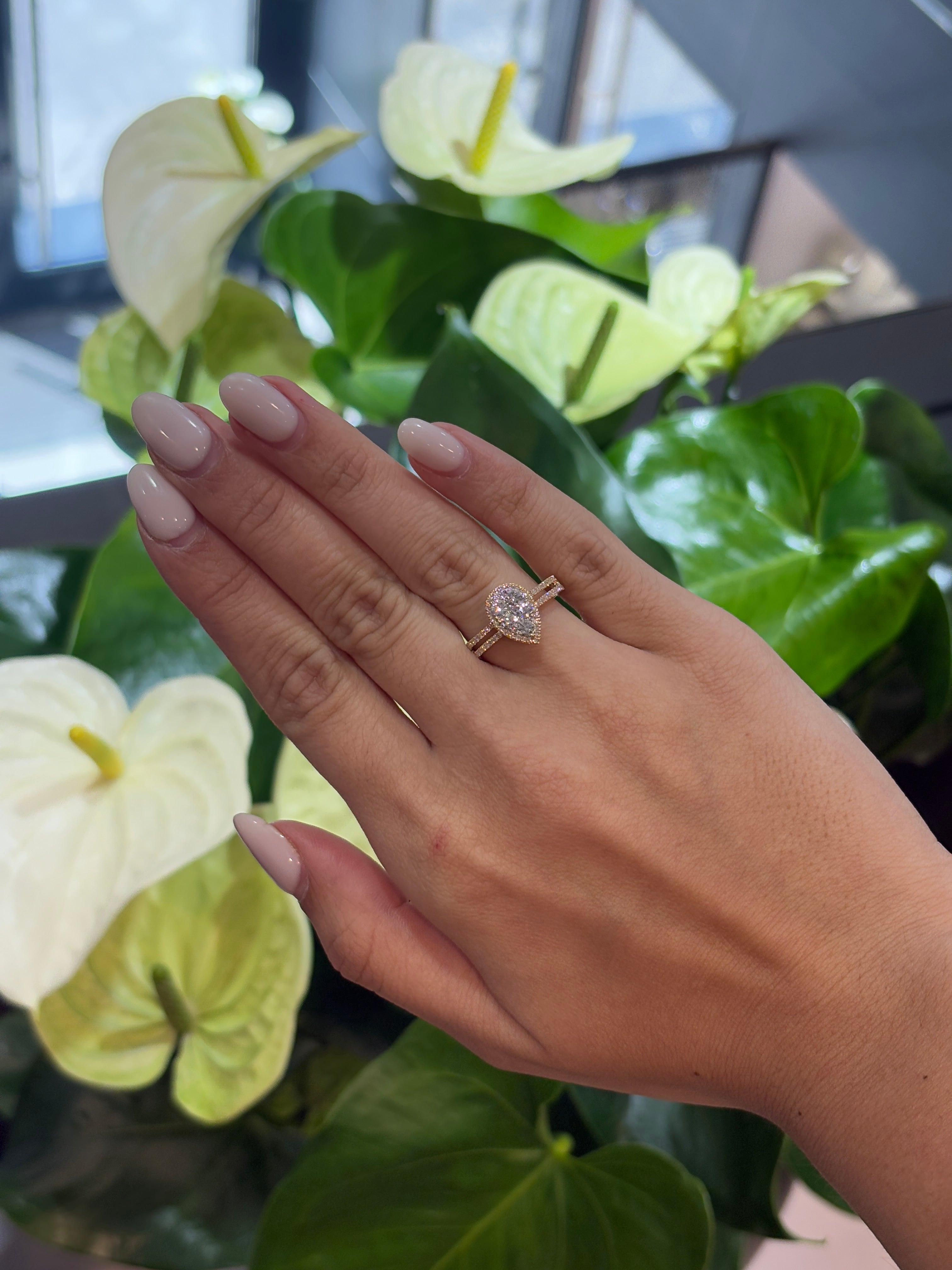 Luna Pear Ring