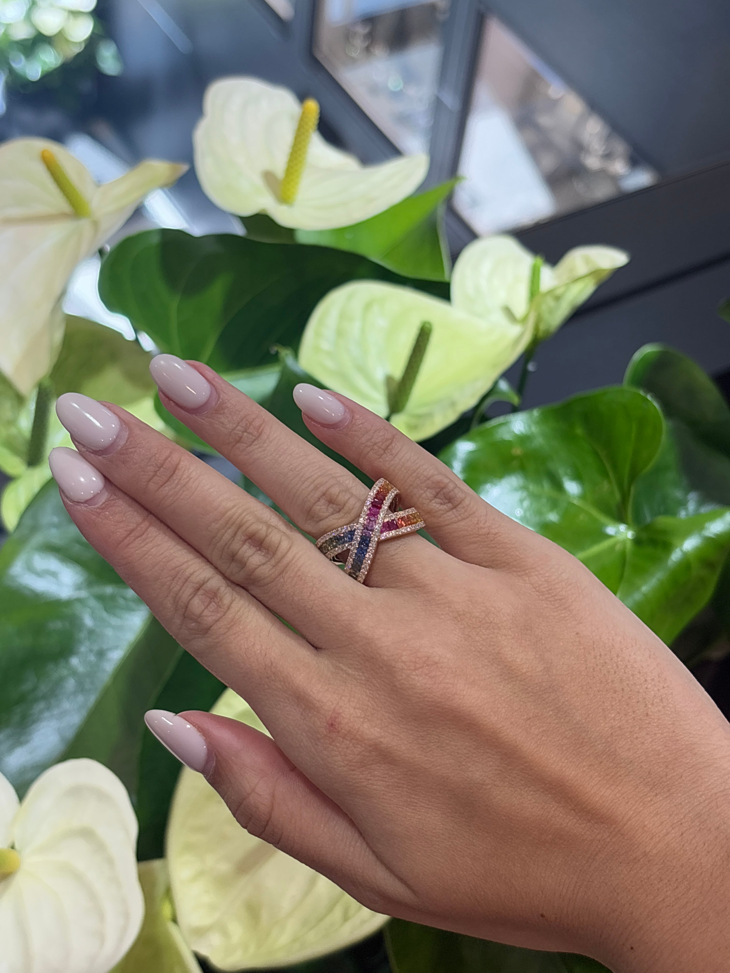 X Rainbow Ring