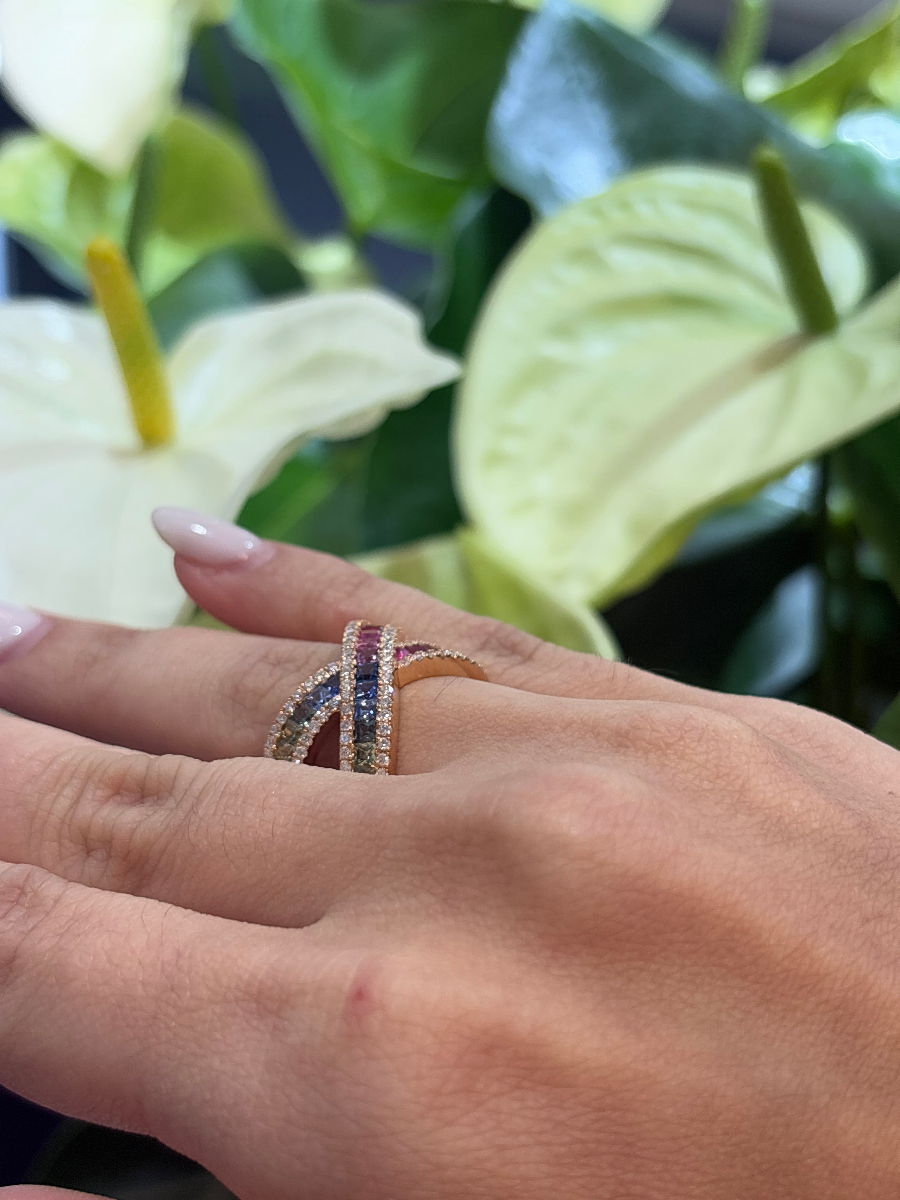 X Rainbow Ring