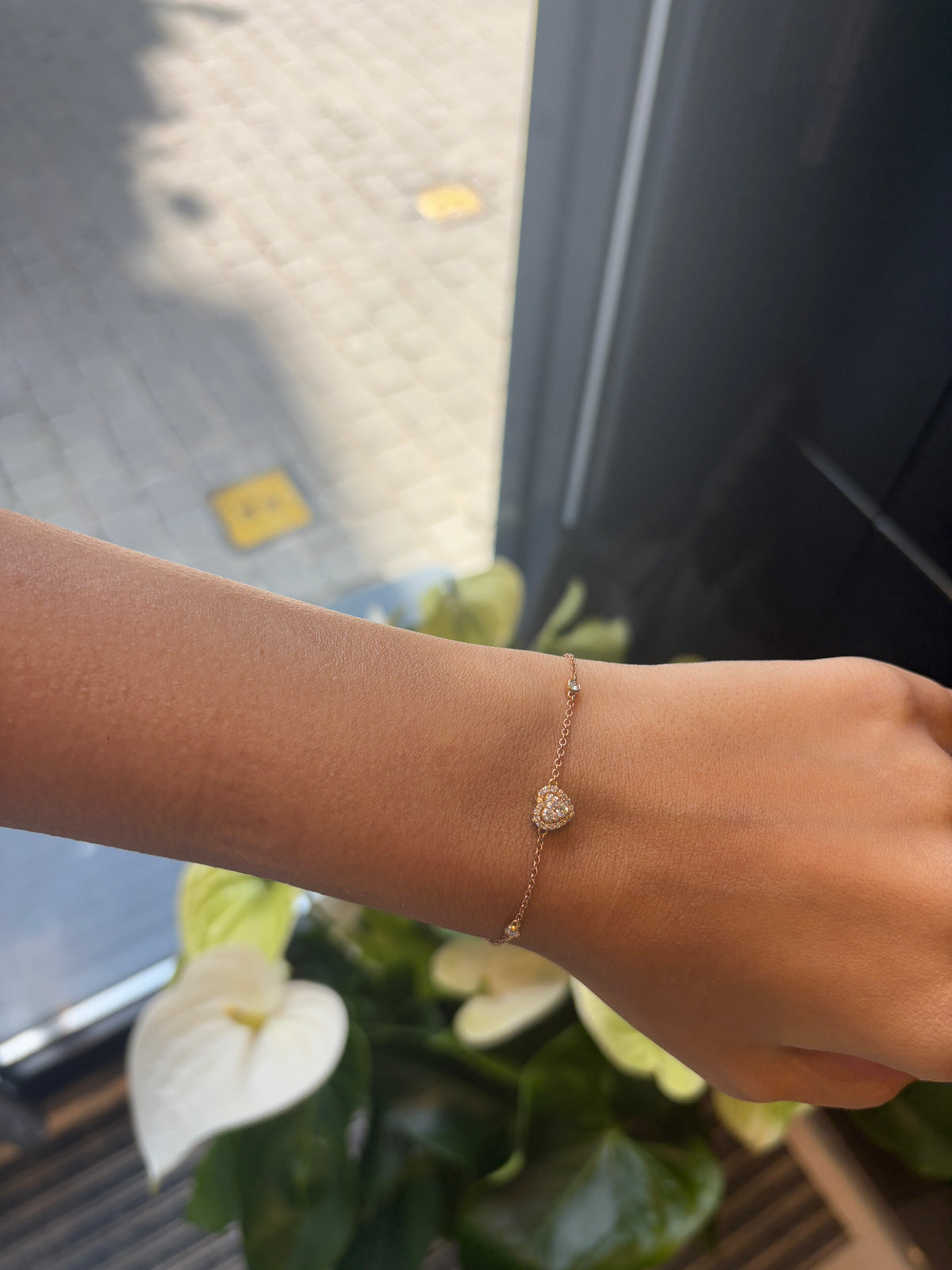 Heart Diamond Bracelet