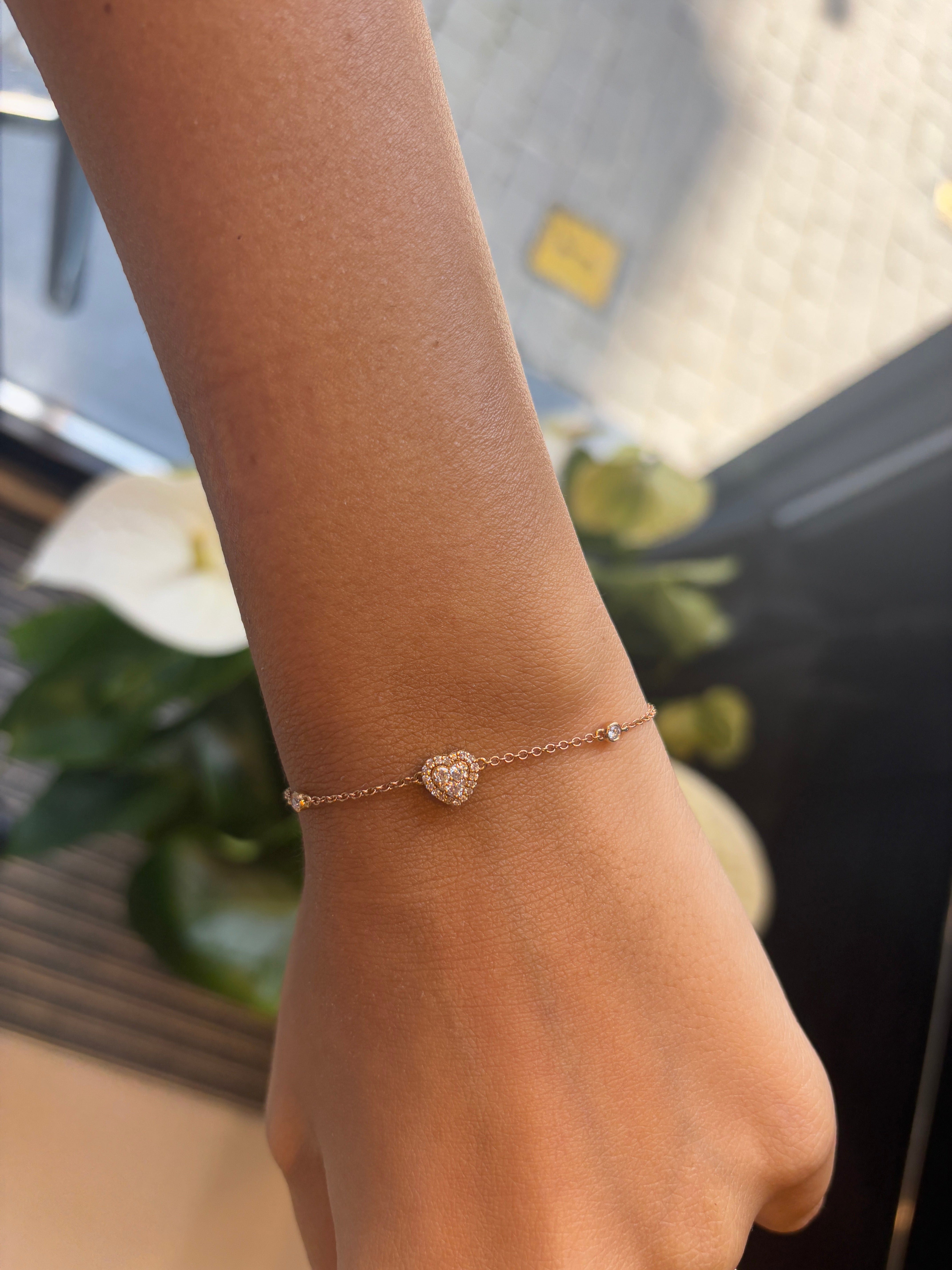 Heart Diamond Bracelet