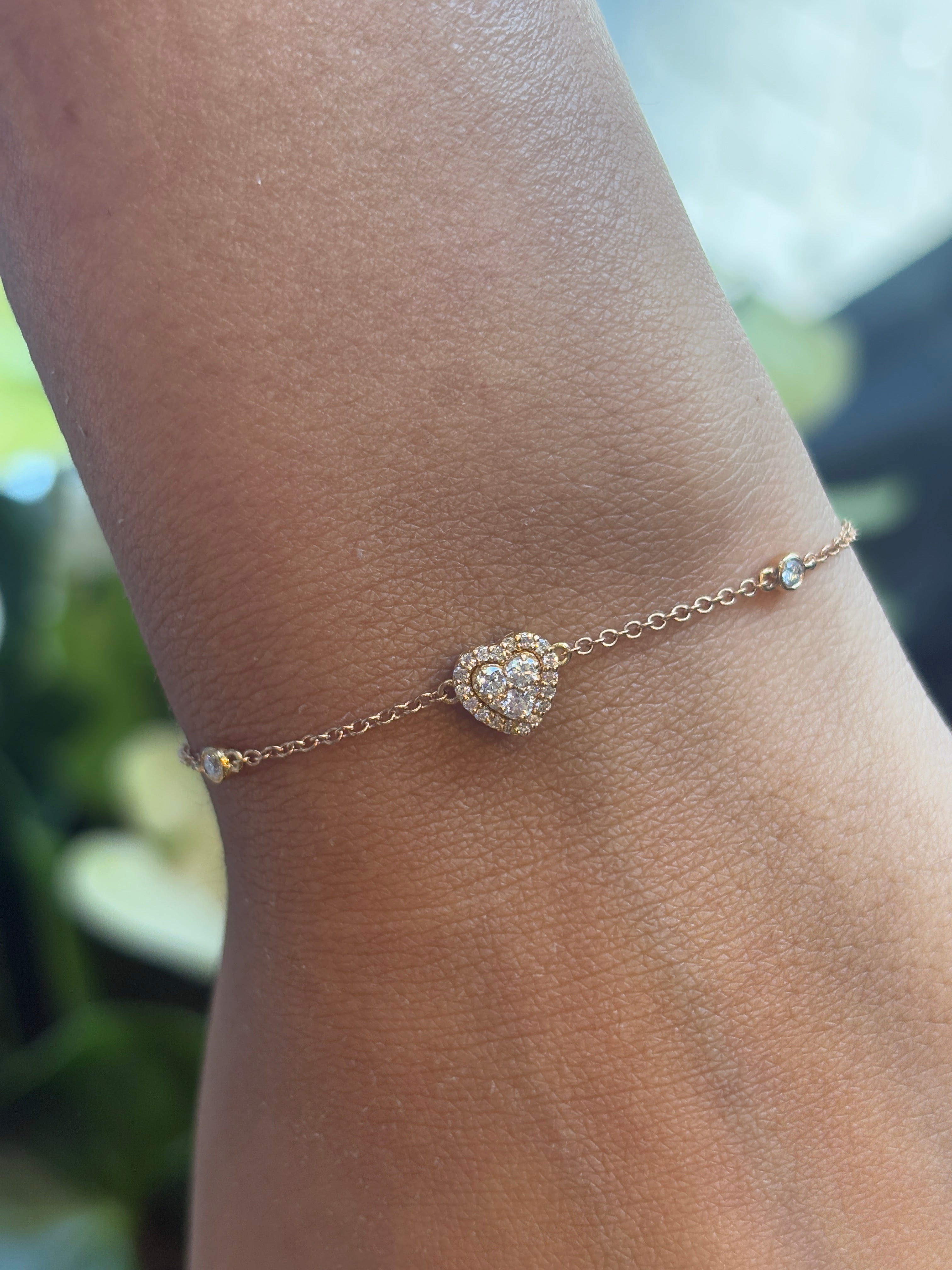 Heart Diamond Bracelet