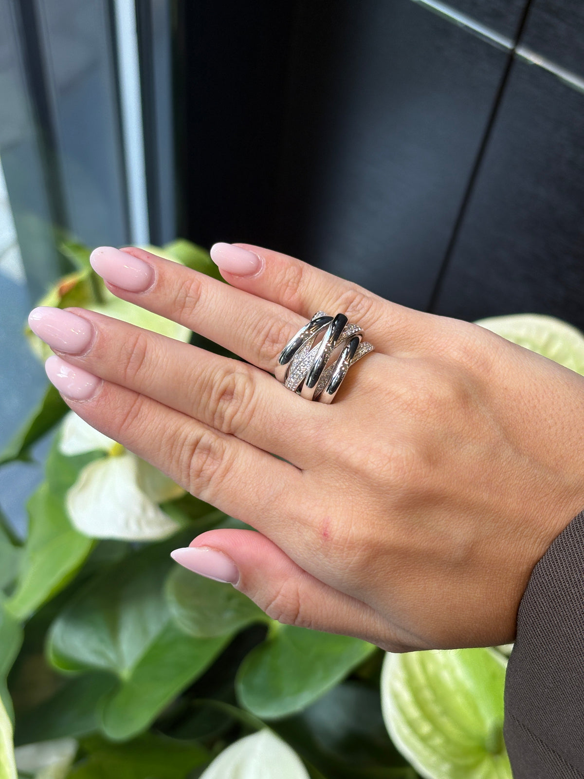 Entwined Diamond Ring