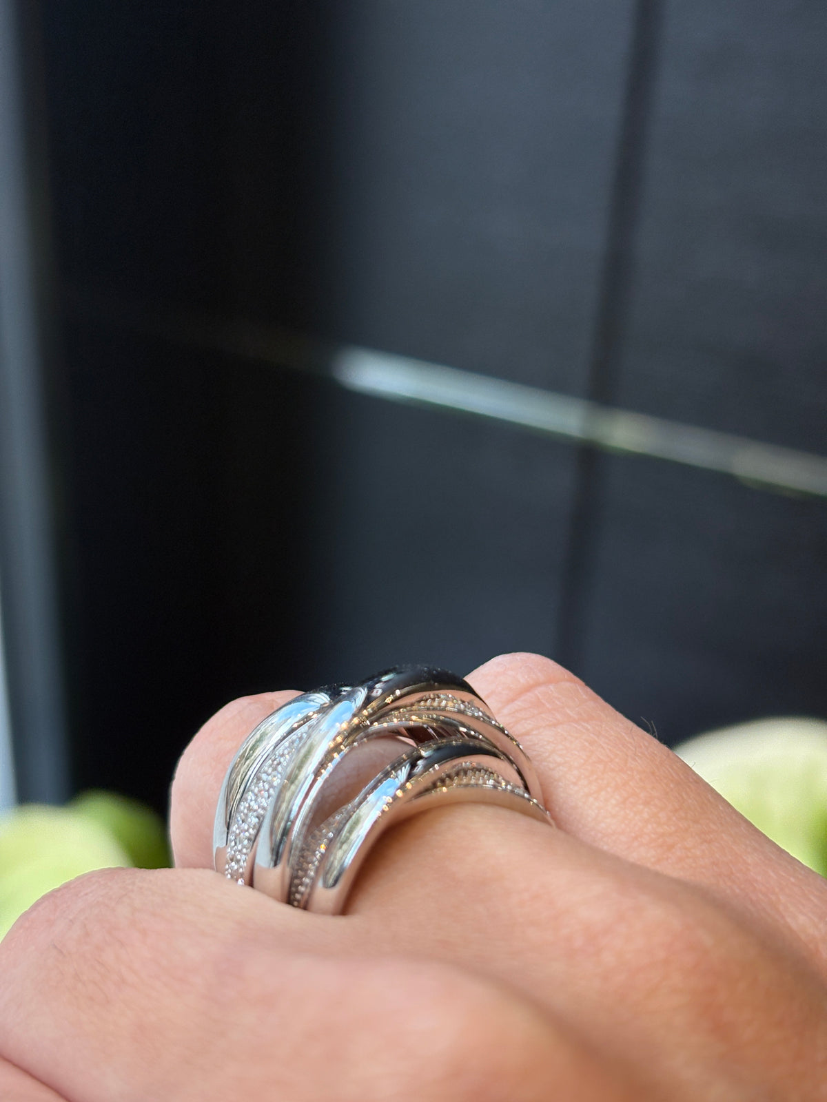Entwined Diamond Ring