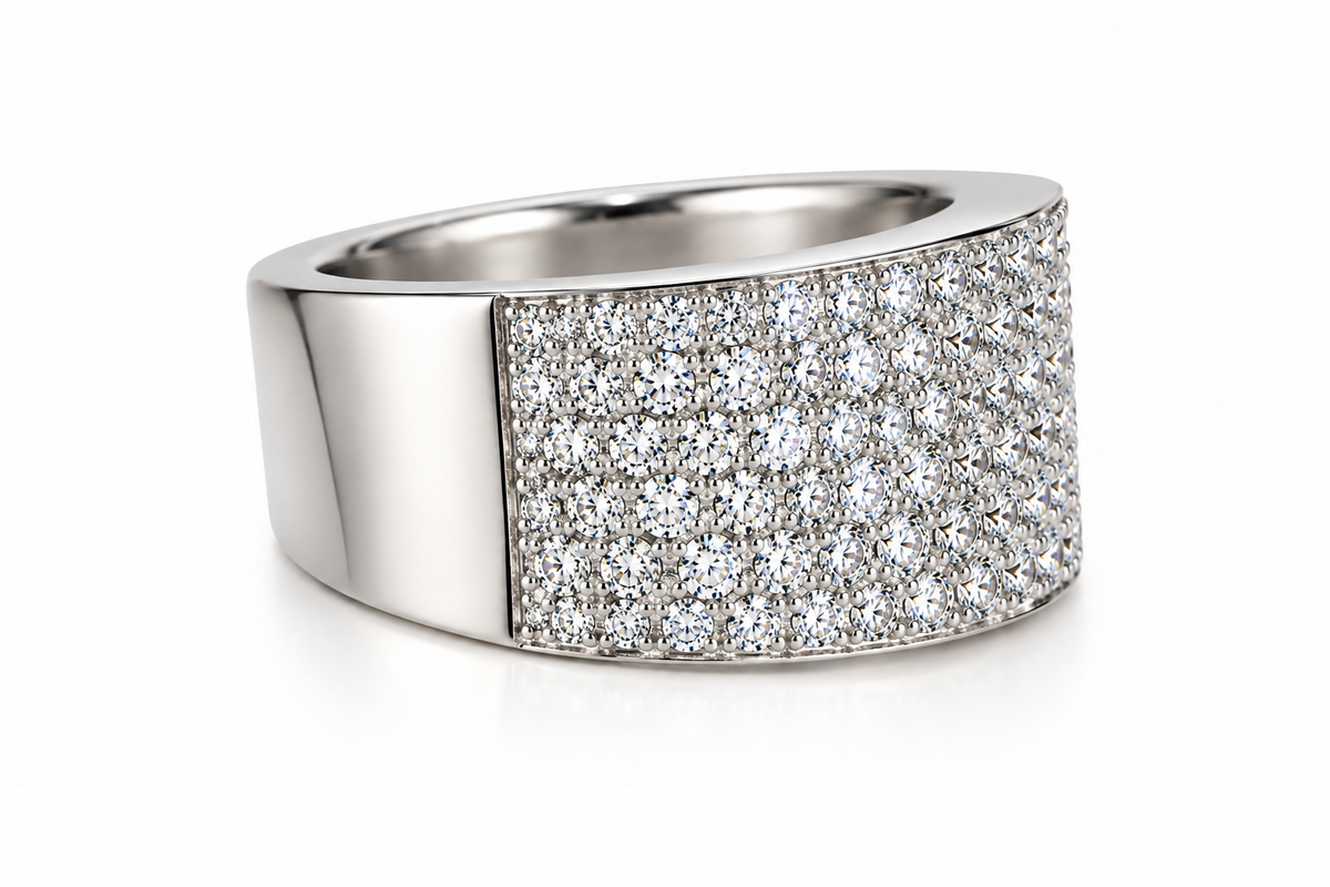 Classic Pavé Diamond Ring