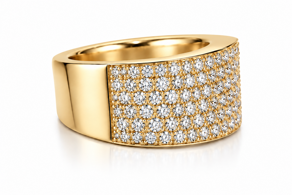 Classic Pavé Diamond Ring