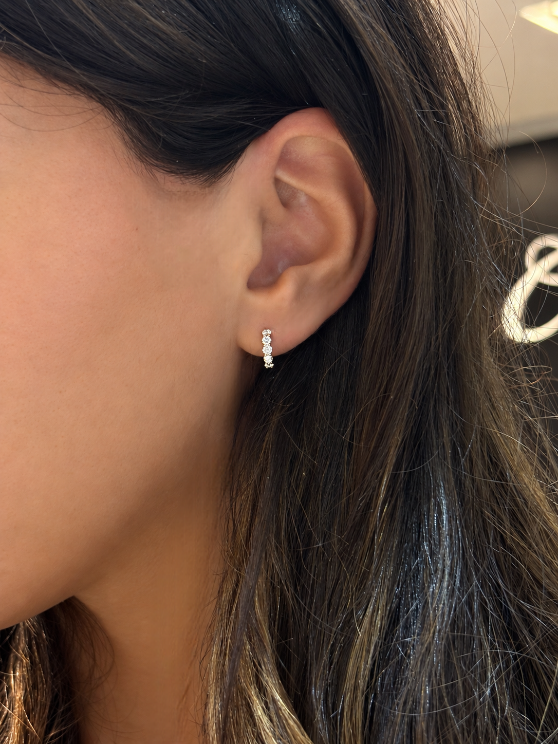 Mini Crown Hoops 0.40ct
