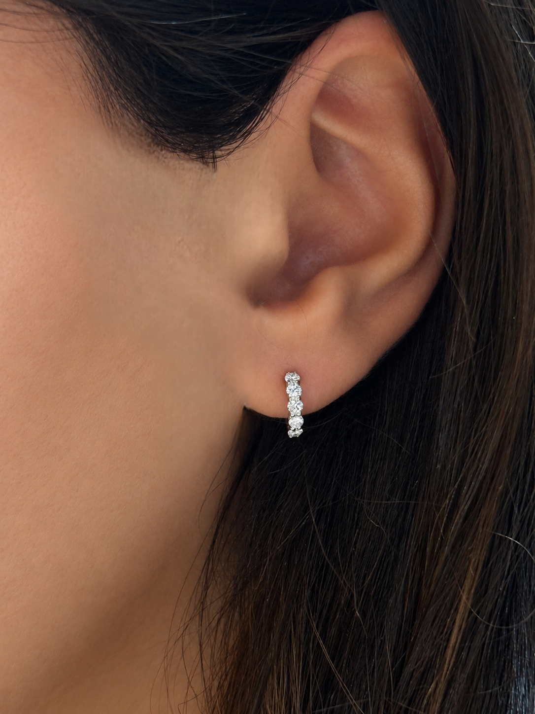 Mini Crown Hoops 0.40ct