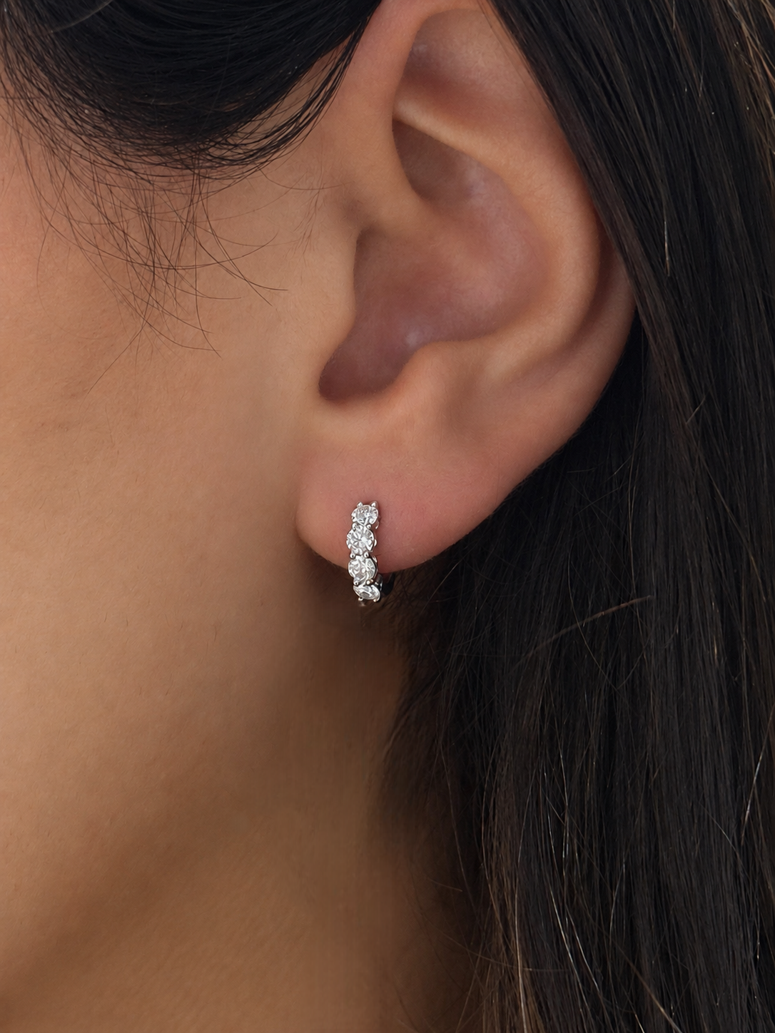 Mini Crown Hoops 0.73ct