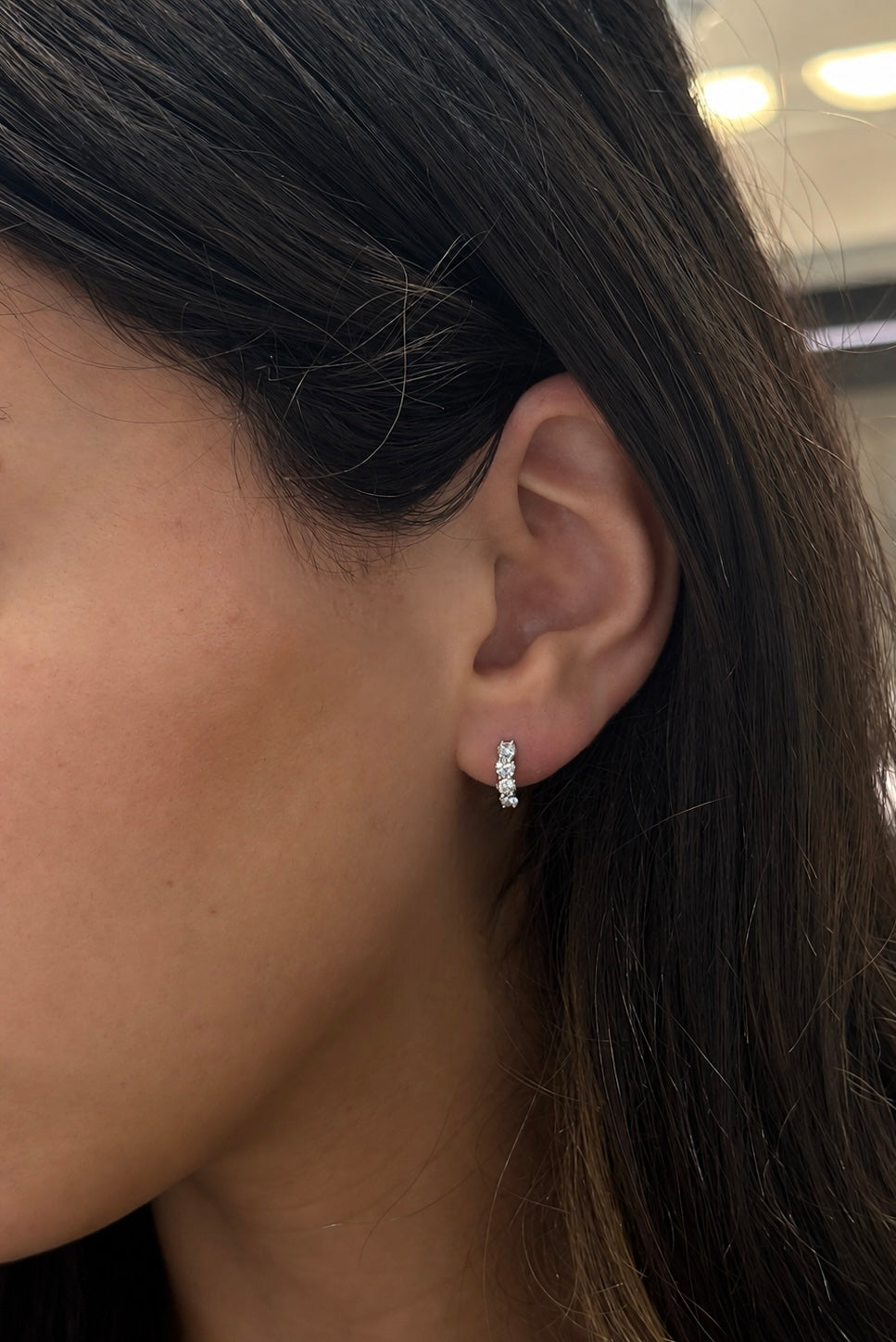Mini Crown Hoops 0.73ct