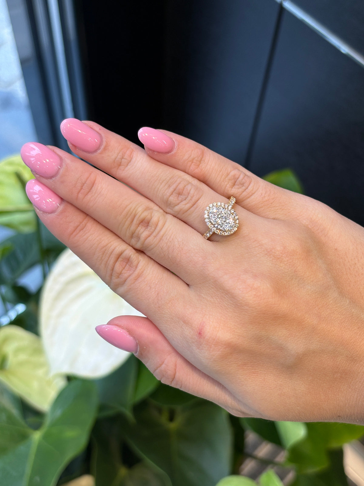 XL Illusion Oval Diamond Ring