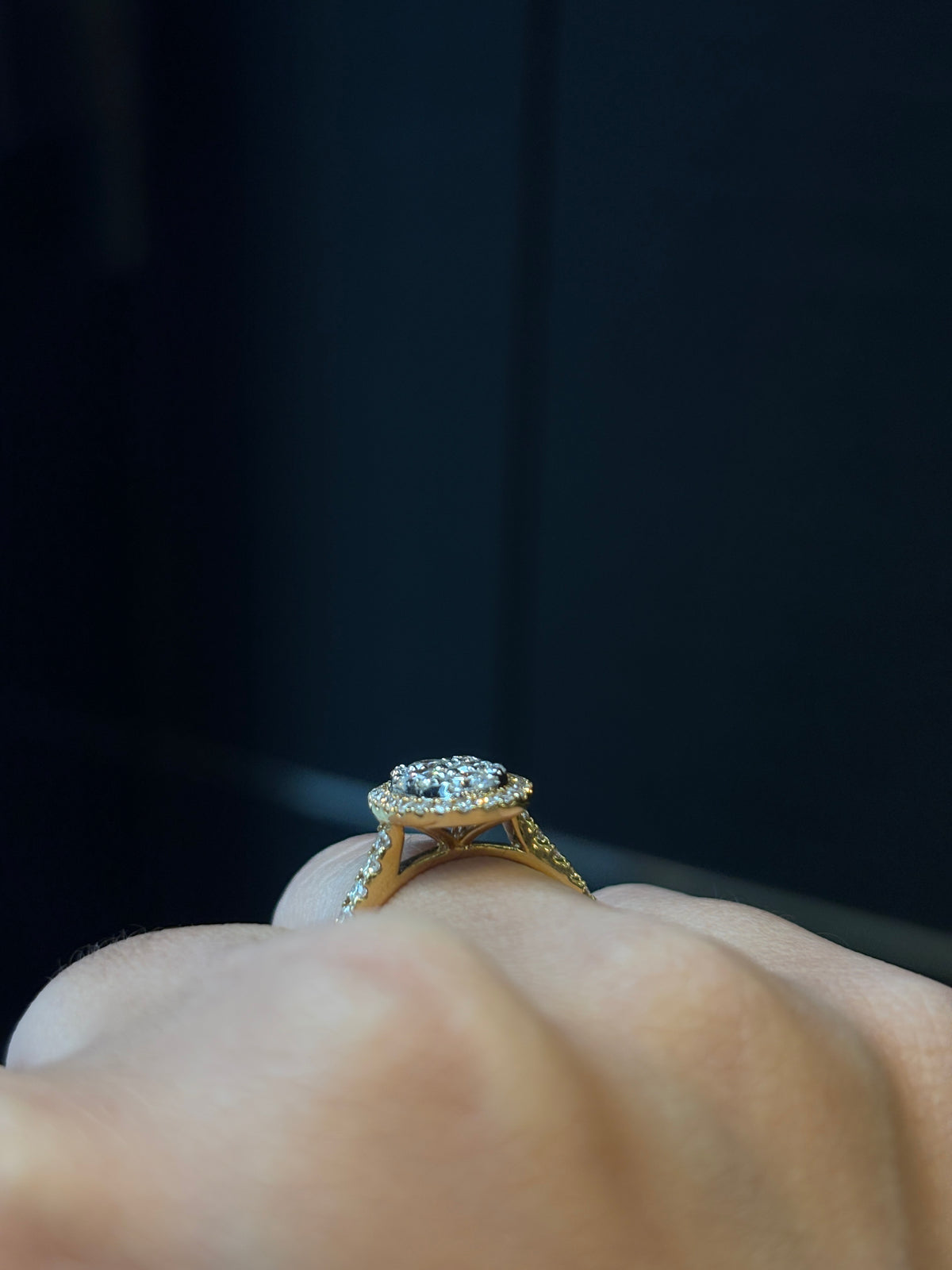 XL Illusion Oval Diamond Ring