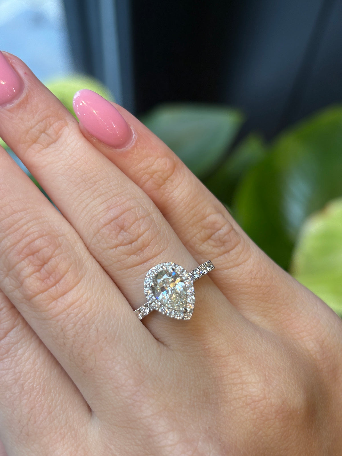 Signature Pear Diamond Ring