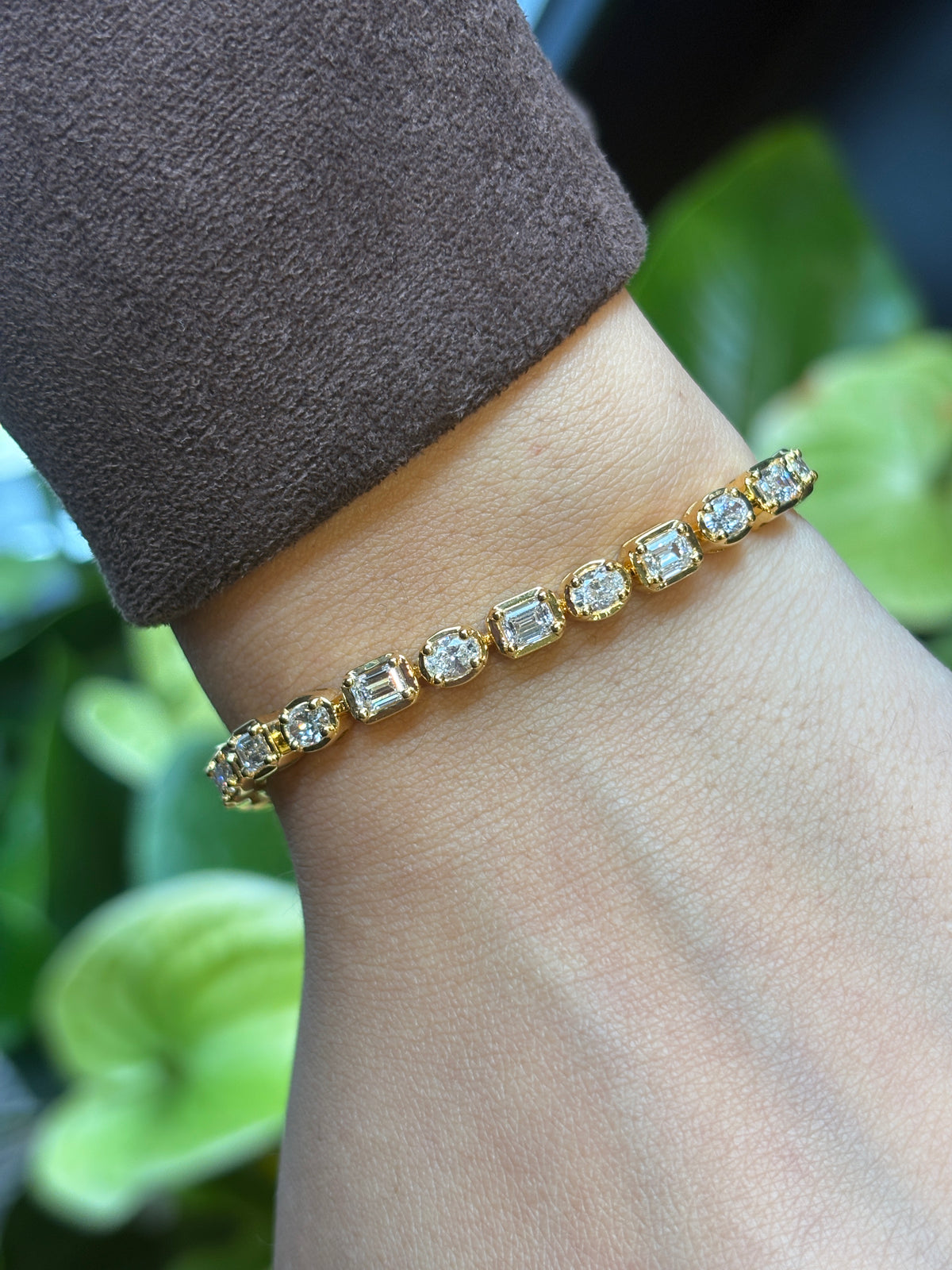 Fancy Duo Diamond Tennis Bracelet