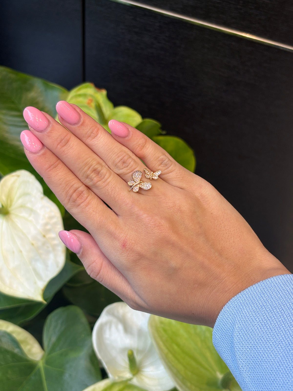 Butterfly Duo Diamond Ring