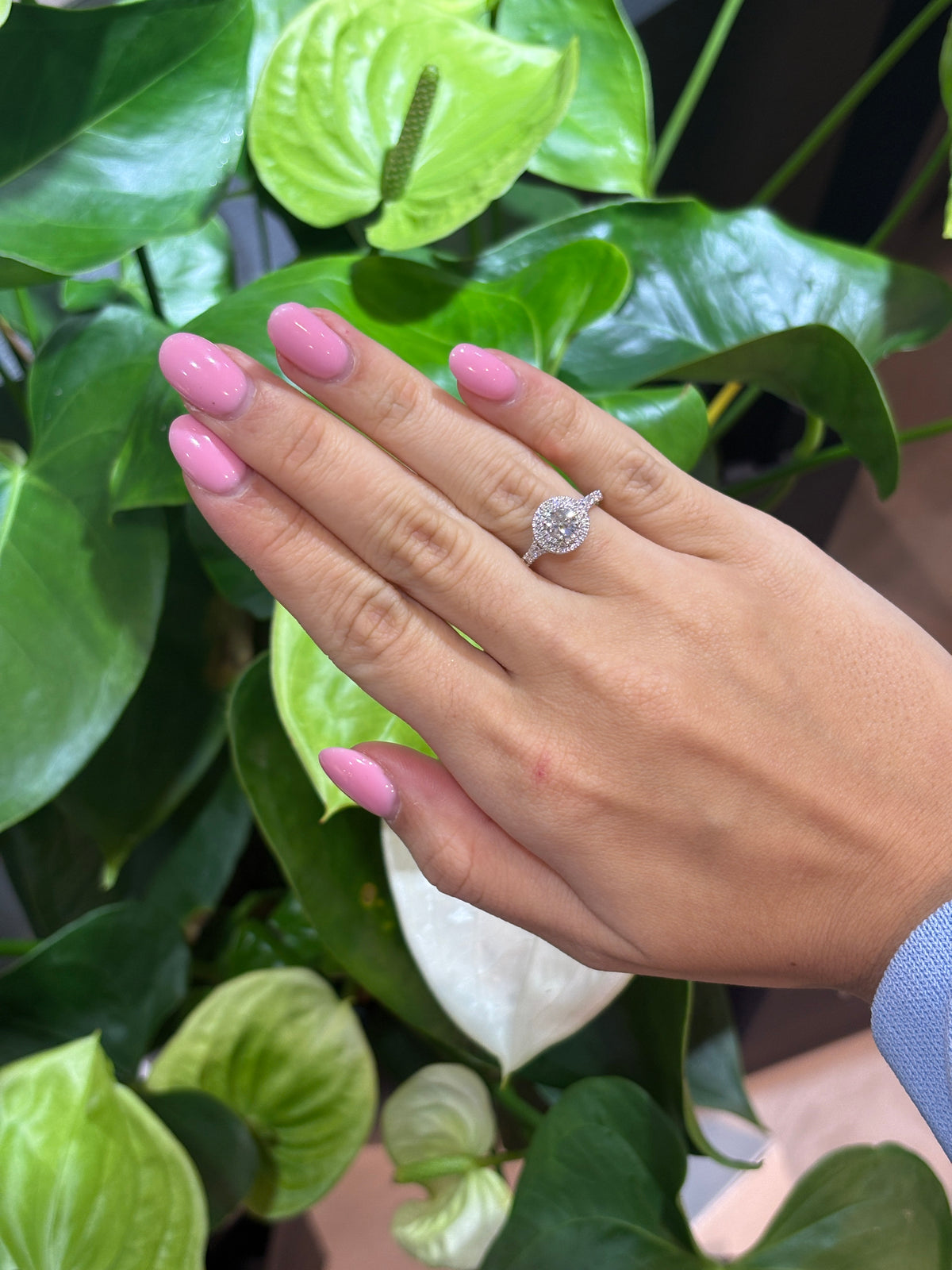 Double Halo Diamond Ring