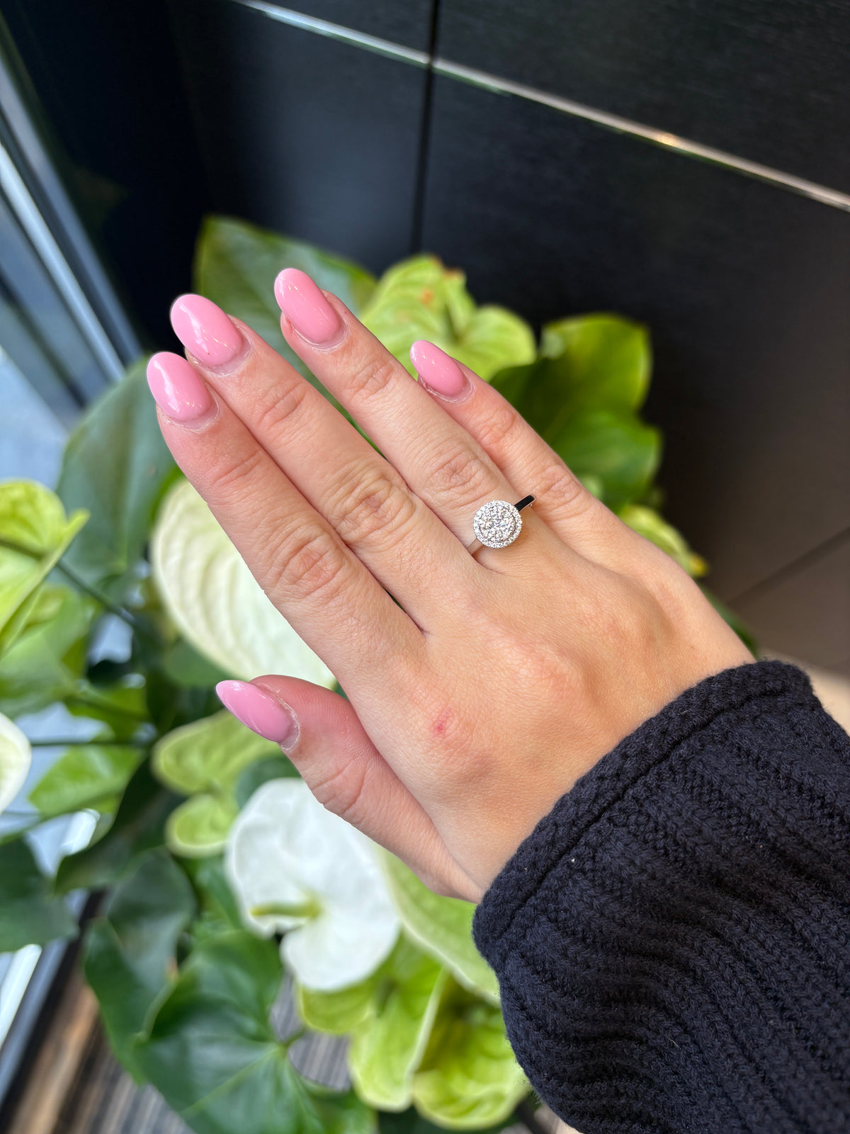 Celestial Halo Diamond Ring