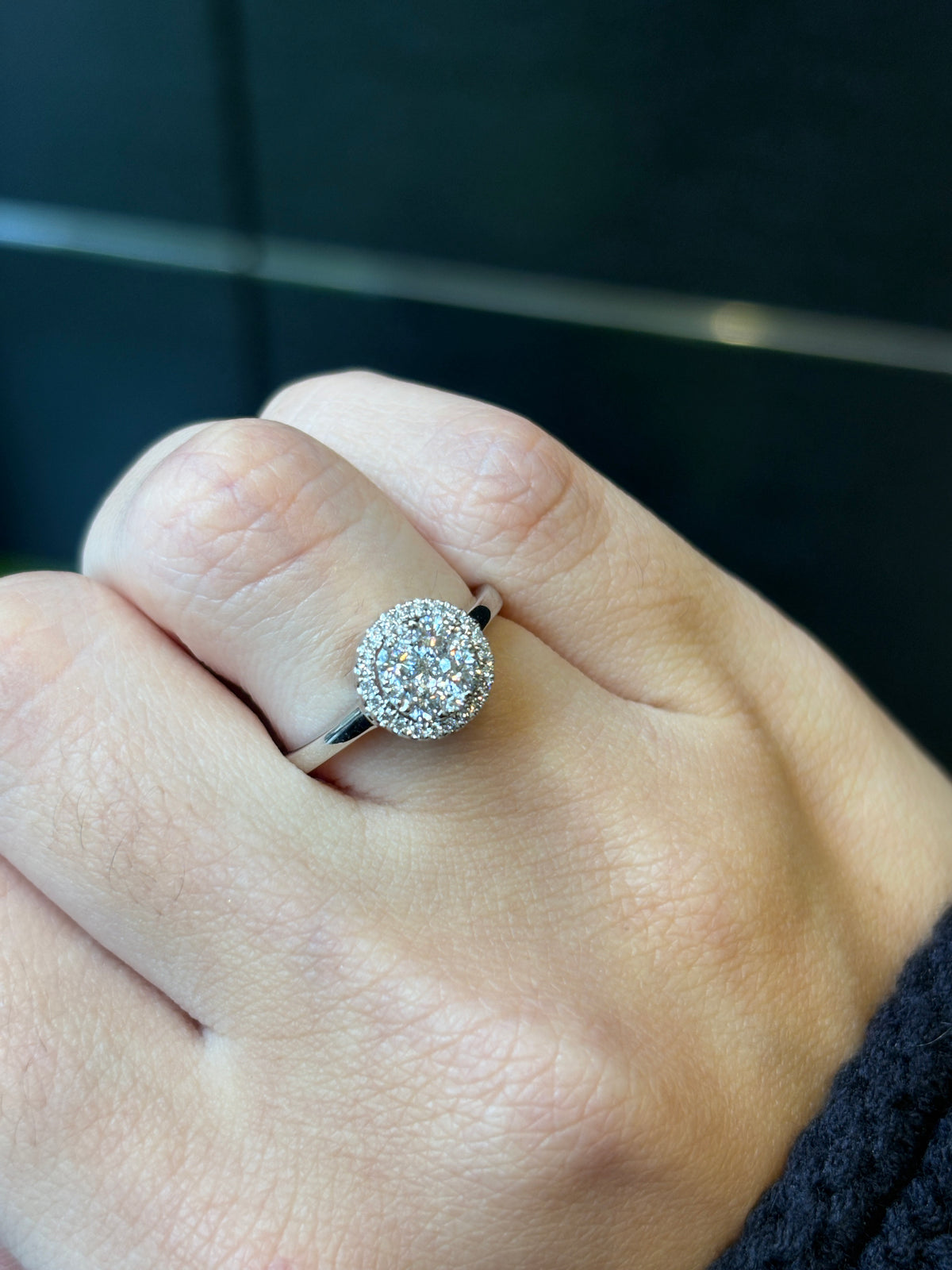 Celestial Halo Diamond Ring