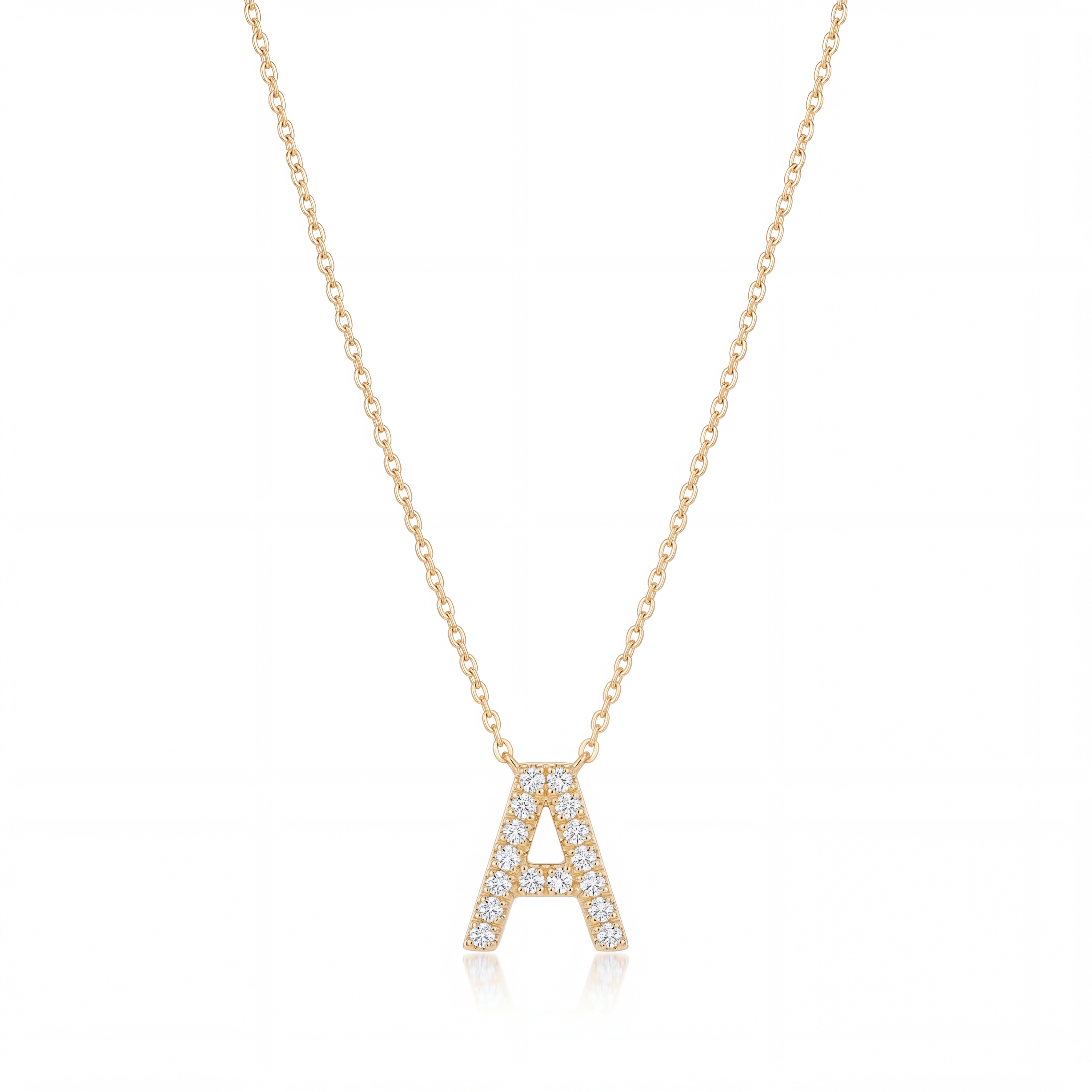 Mini Initial Pendant Necklace