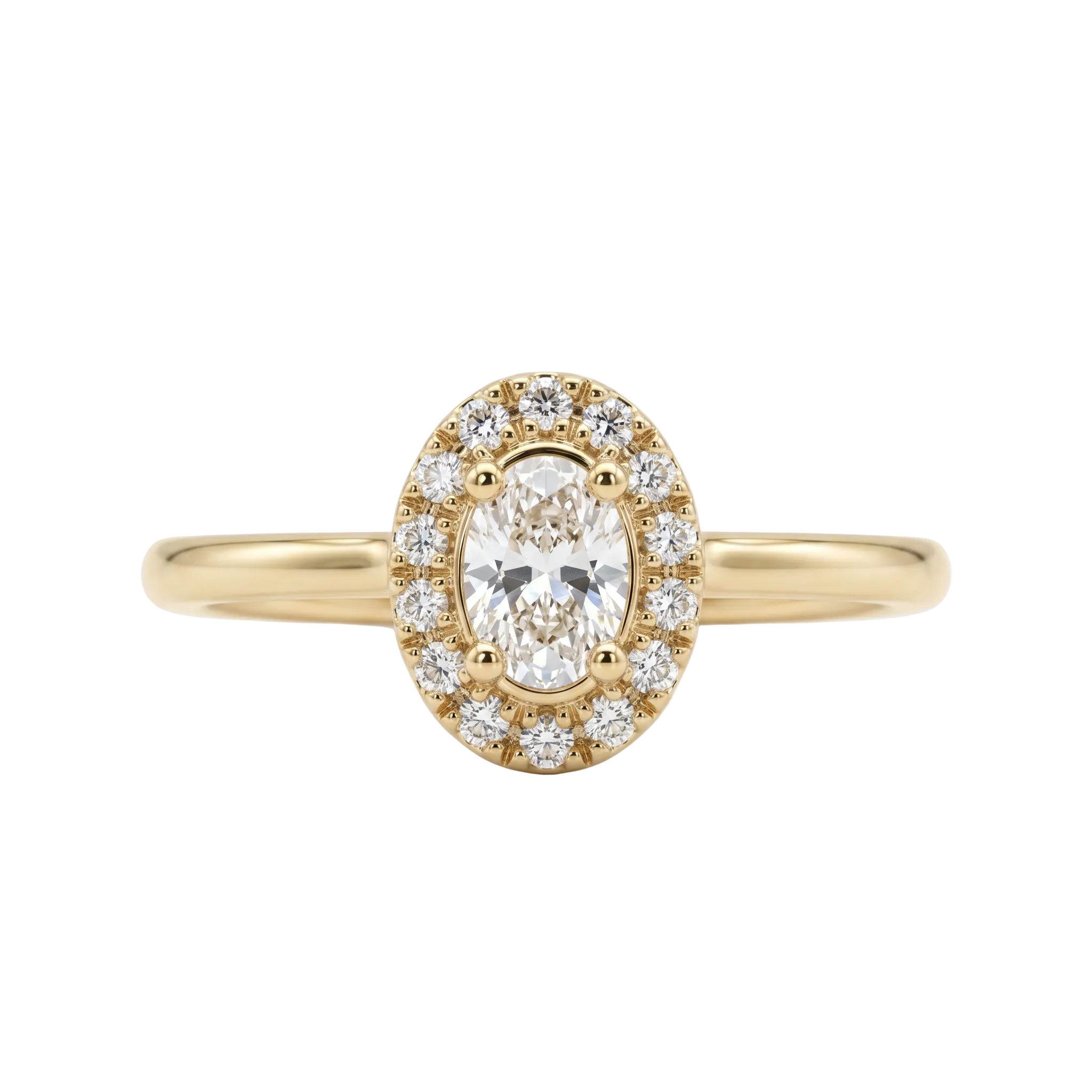 Oval Halo Ring