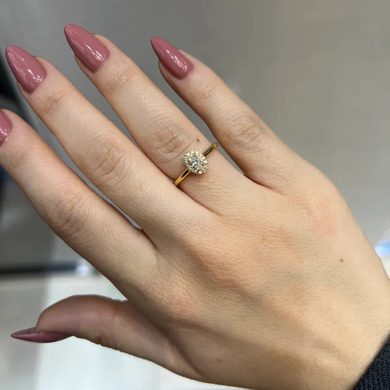 Oval Halo Ring