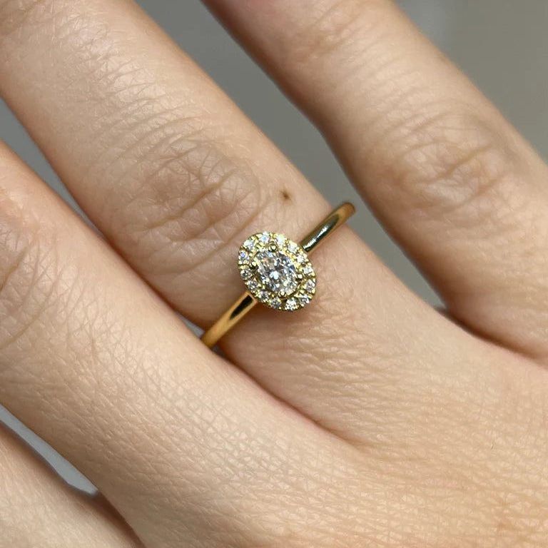 Oval Halo Ring