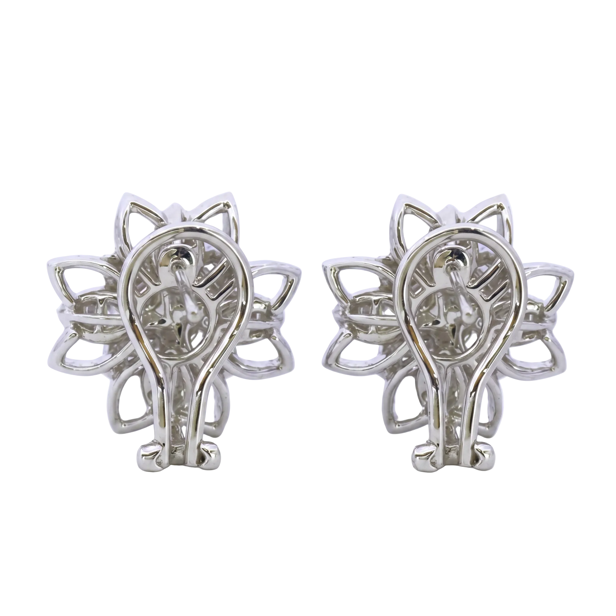 Snowflake Diamond Earrings