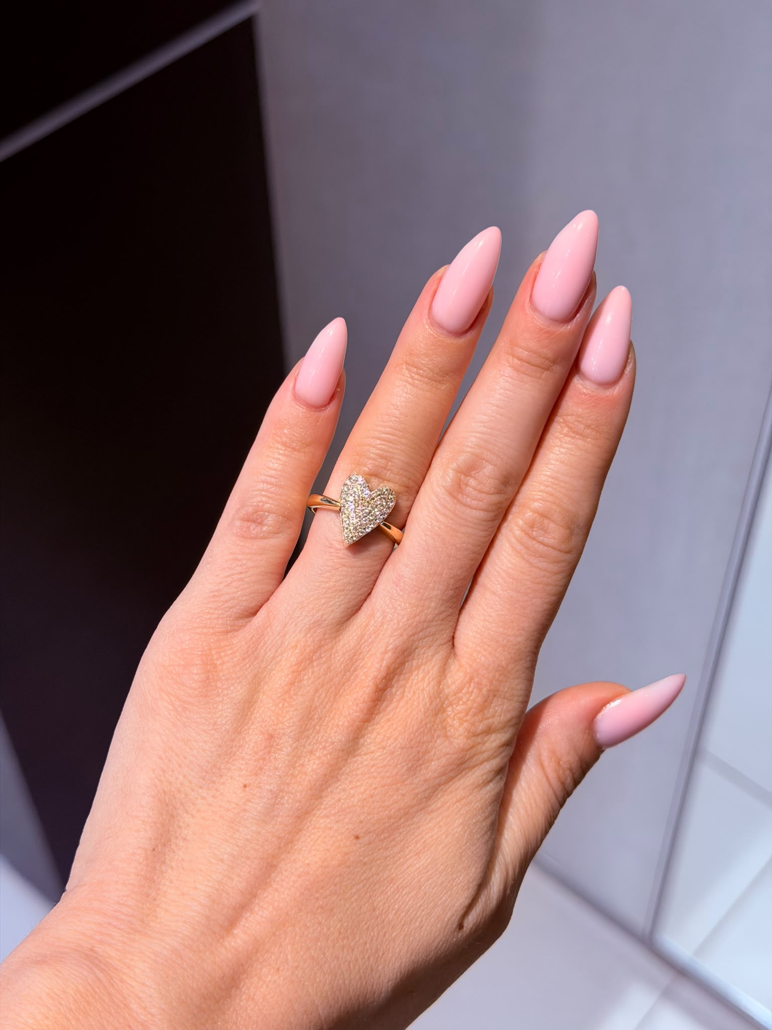 Carat Heart Diamond Ring - 18K Gold
