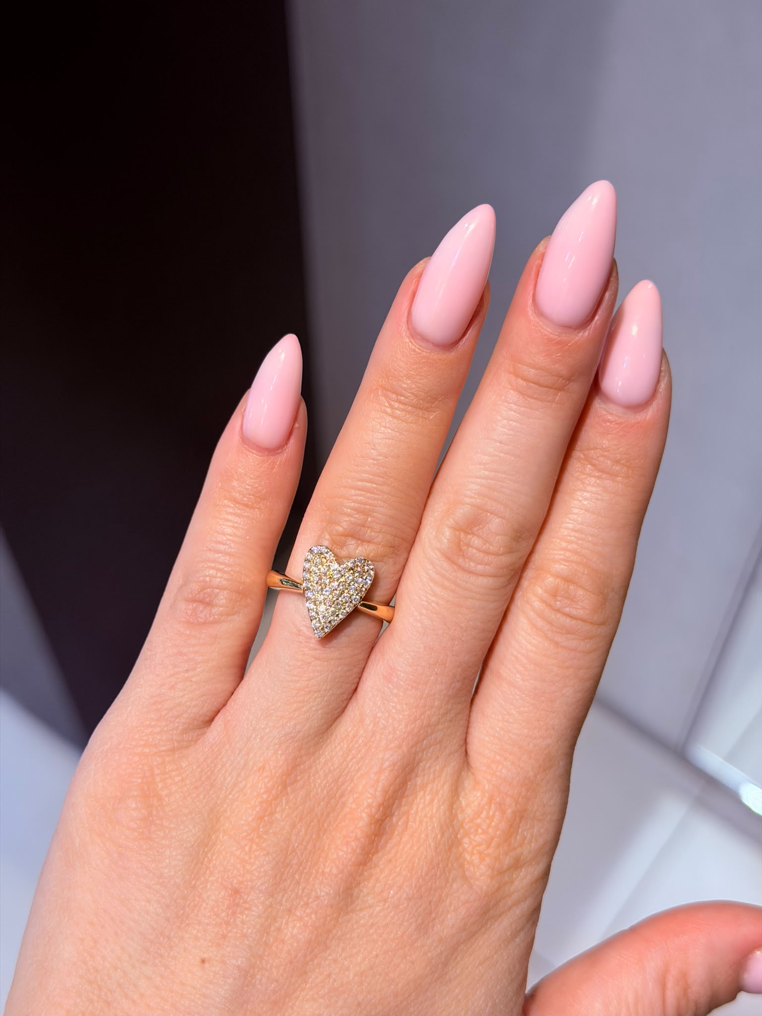 Carat Heart Diamond Ring - 18K Gold
