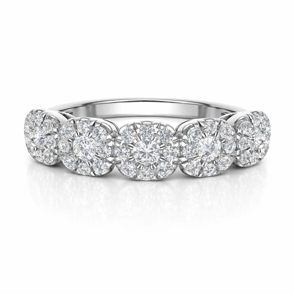 Small Five star ring